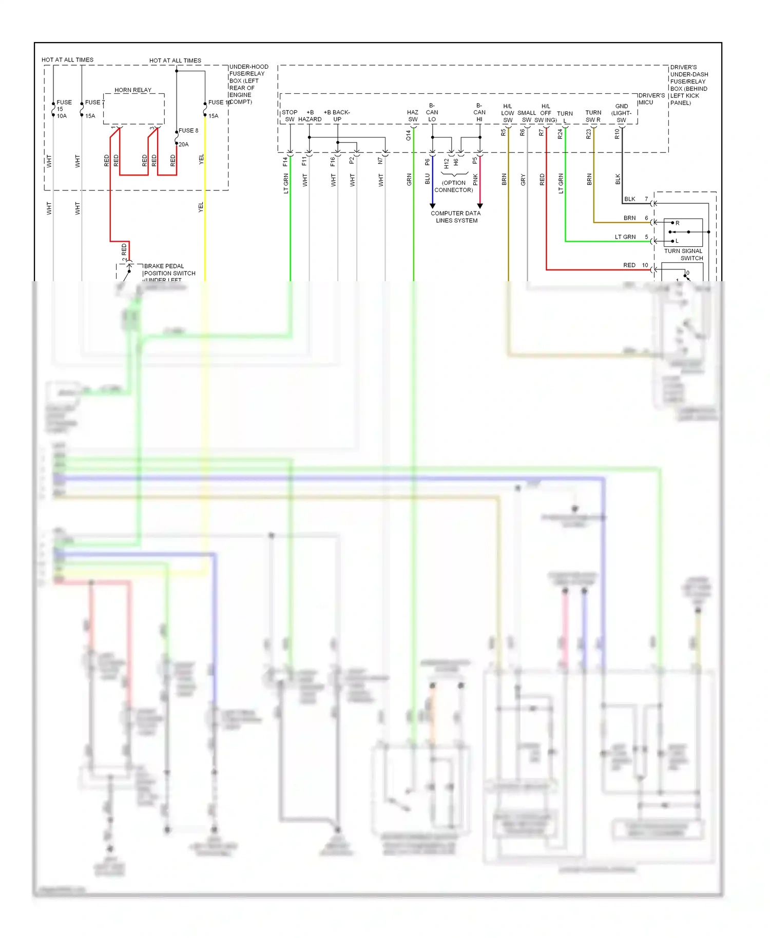 Wiring diagram red for Honda Crosstour I (2009-2012) (23 of 91)