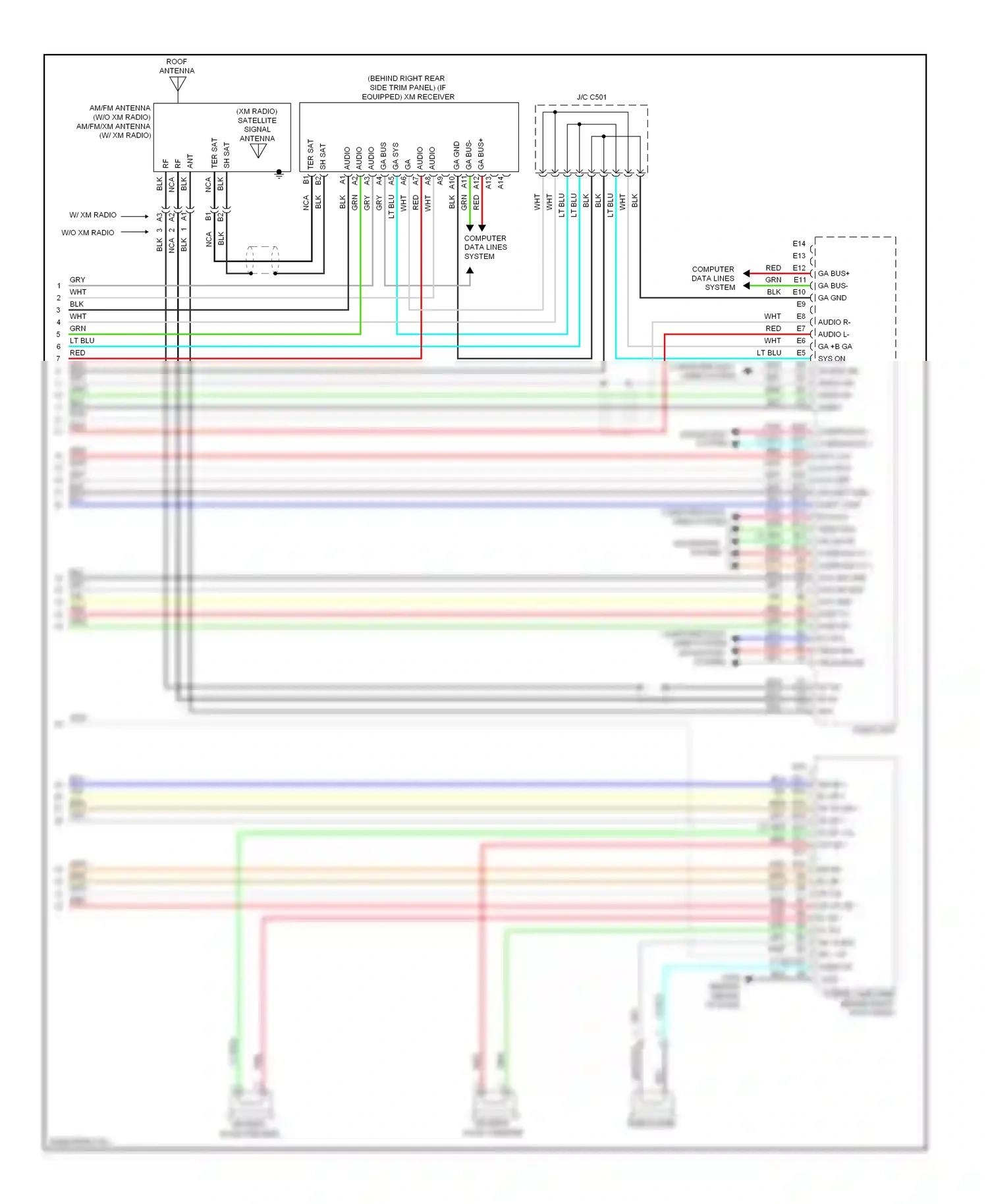 Wiring diagram ter sat for Honda Crosstour I (2009-2012) (2 of 2)