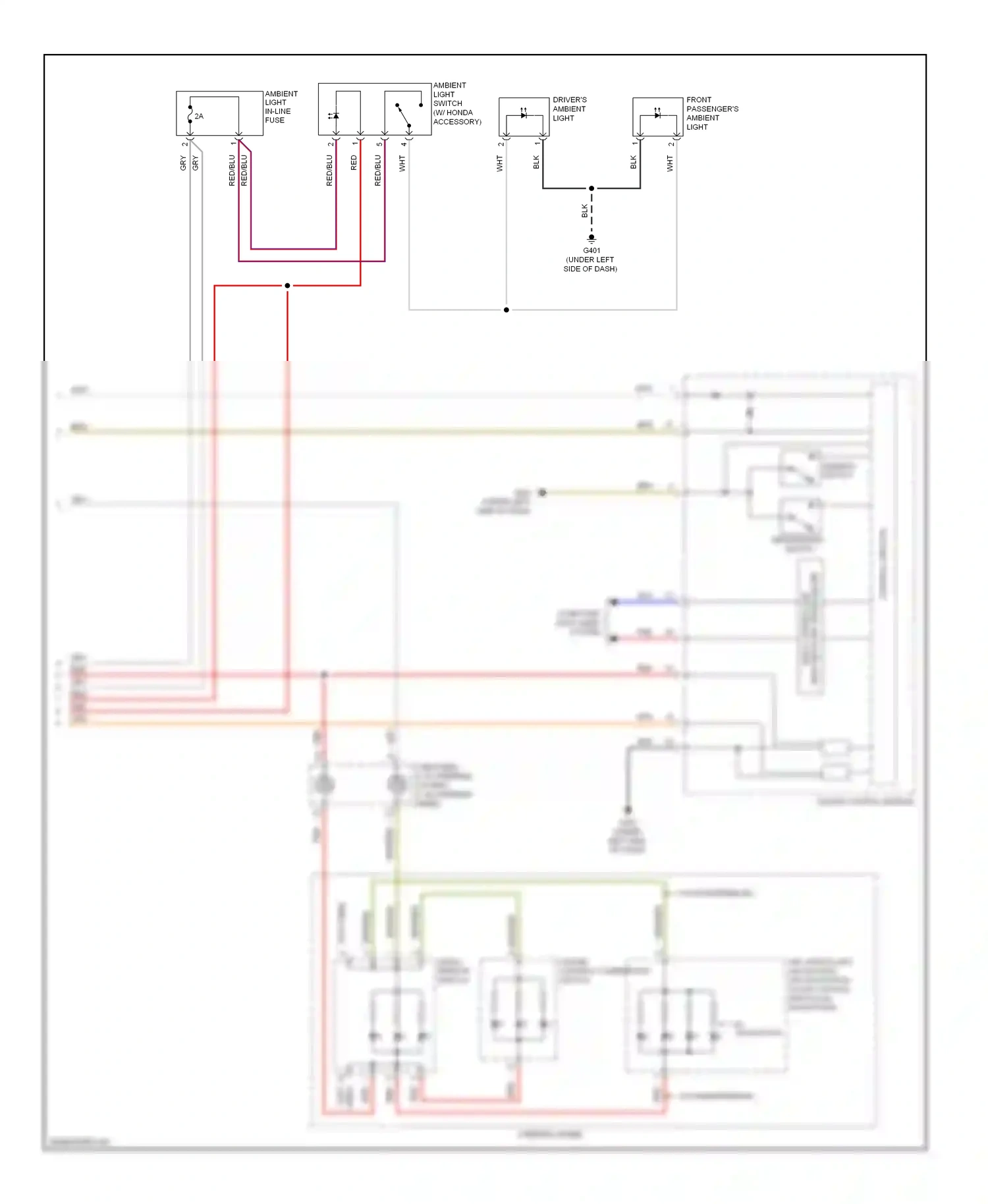 Wiring diagram w/ navigation for Honda Crosstour I (2009-2012) (3 of 4)