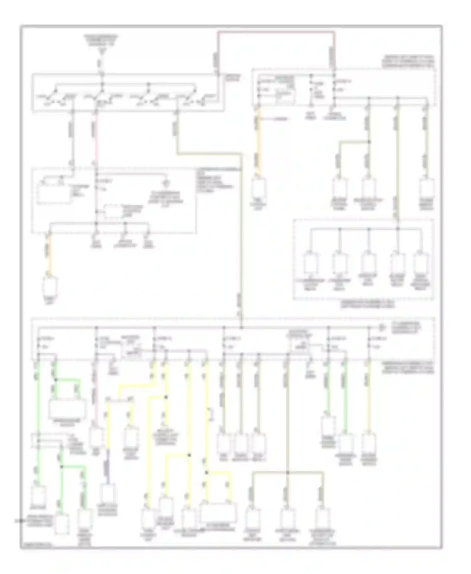 Element Honda I (2004-2009): Power distribution circuit (3 of 4)