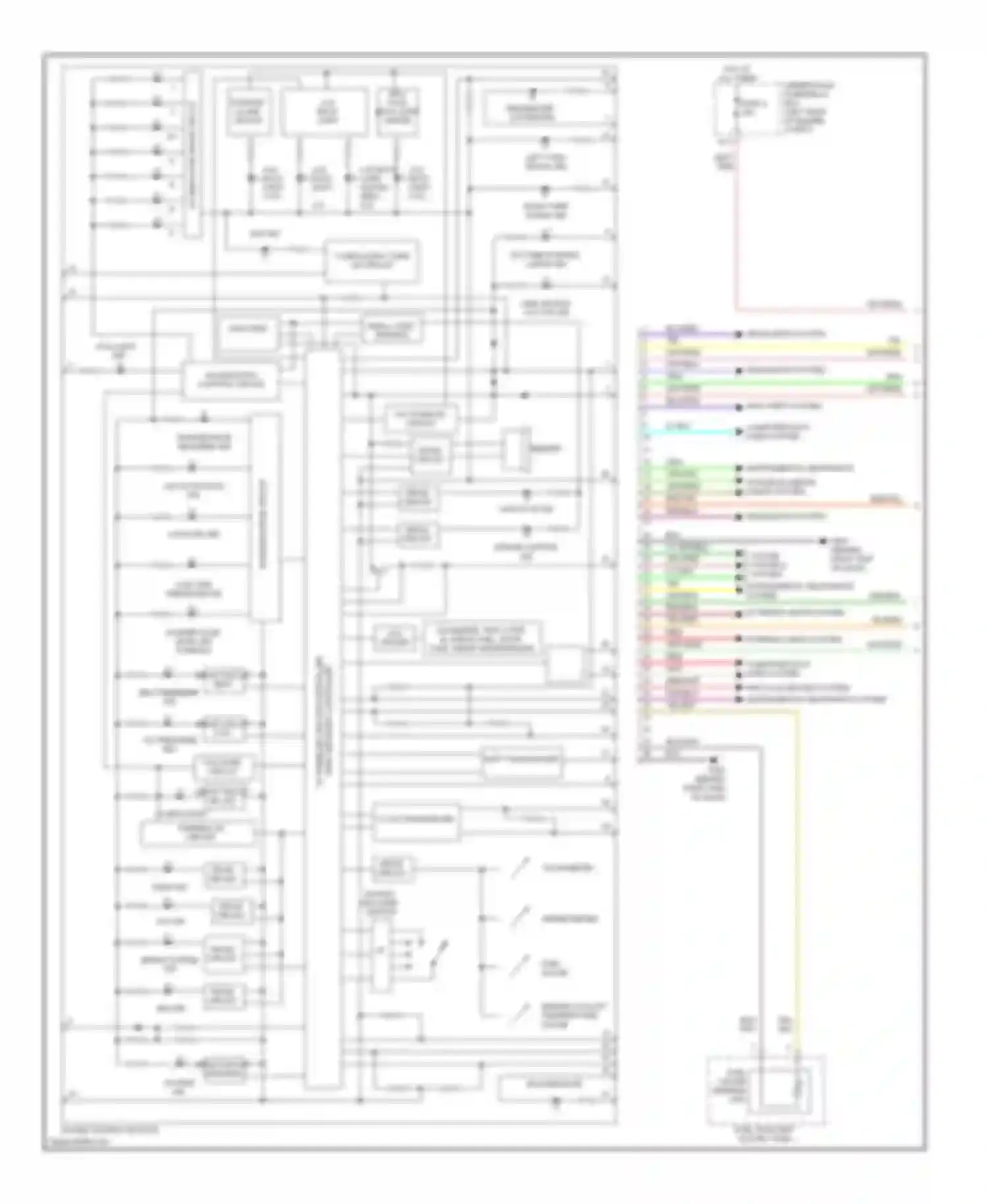Wiring diagram headlights system for Honda Element I (2004-2009) (1 of 1)