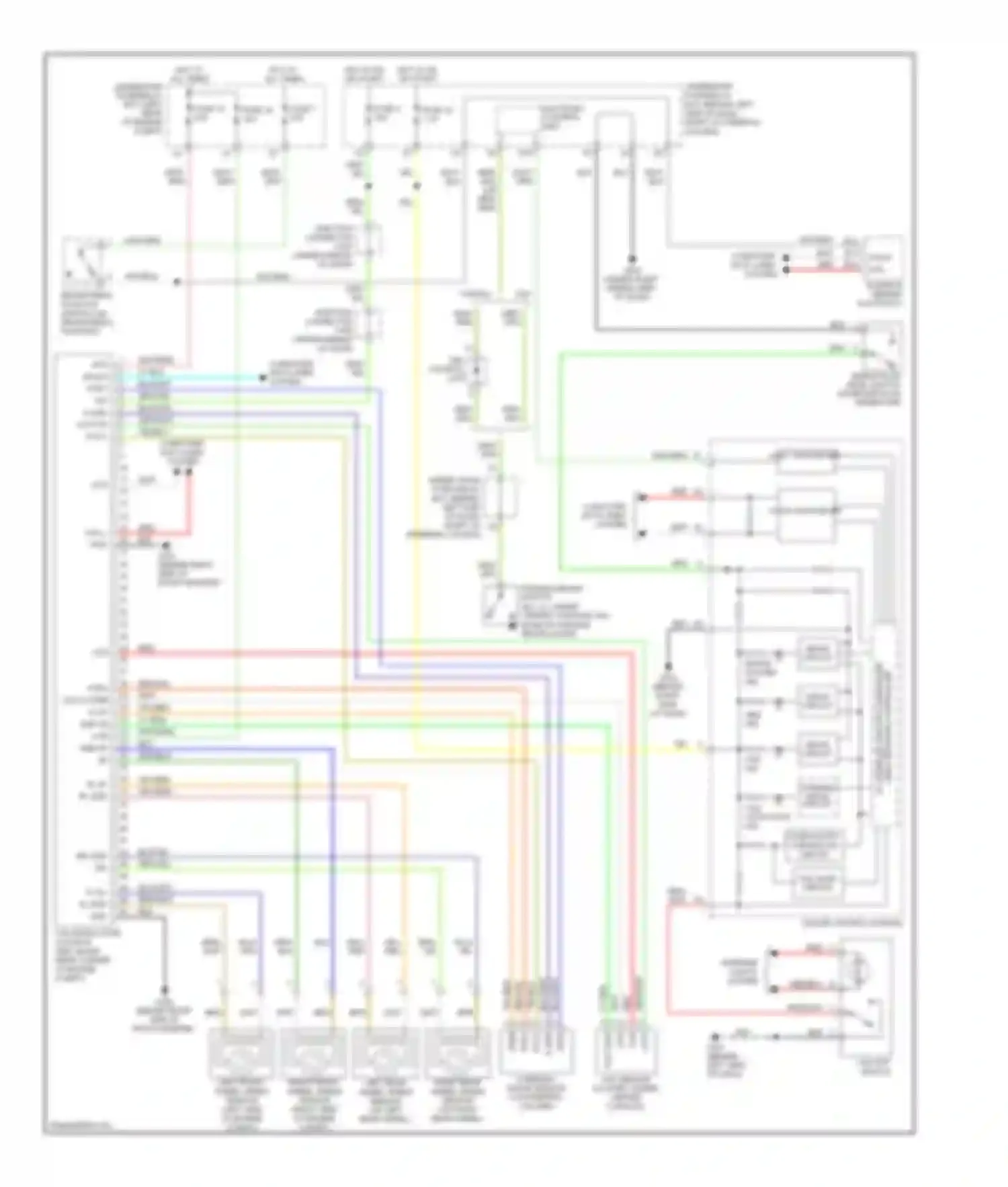 Wiring diagram computer data lines system for Honda Element I (2004-2009)