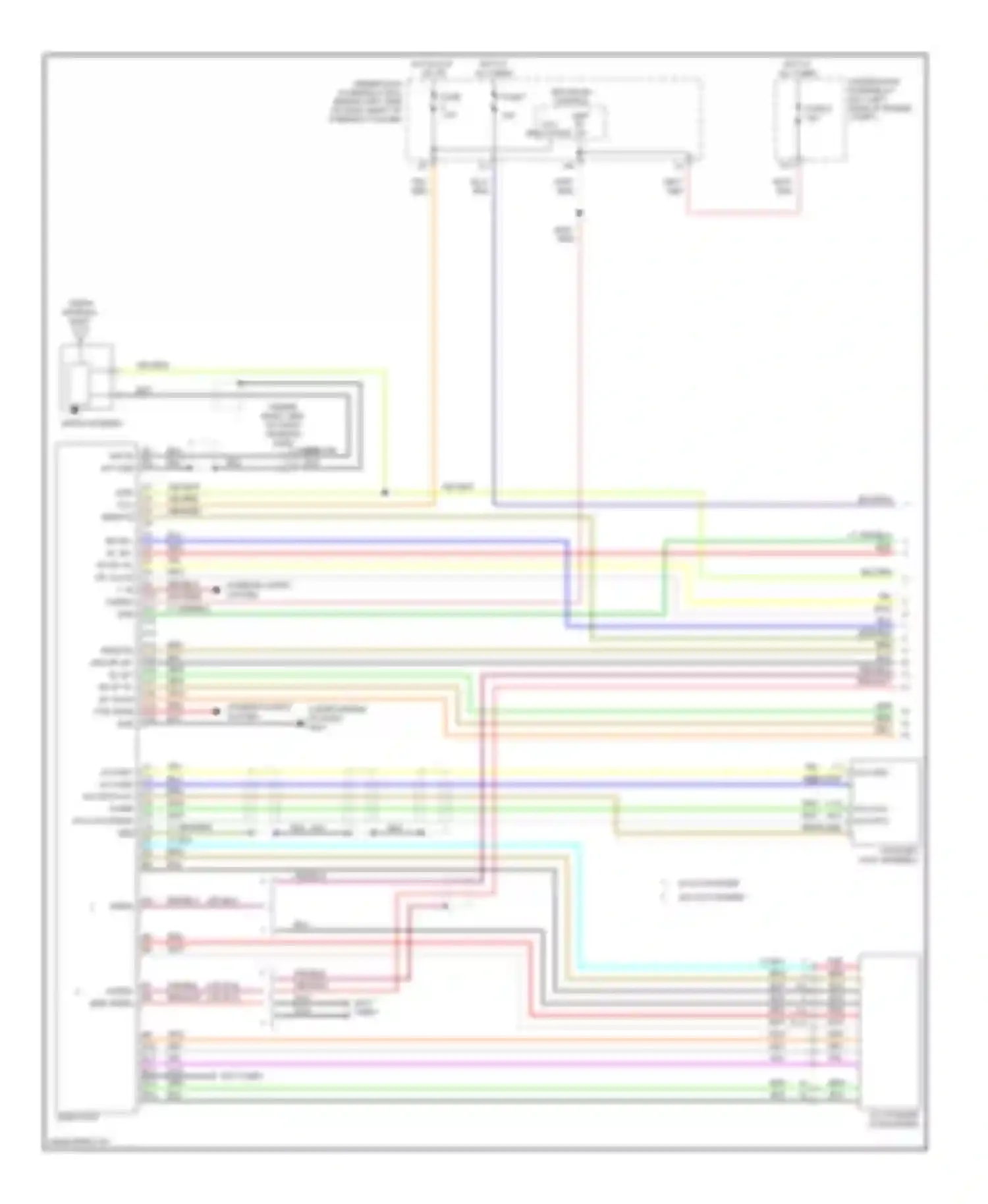 Wiring diagram multiplex control unit b+ back radio up for Honda Element I (2004-2009)