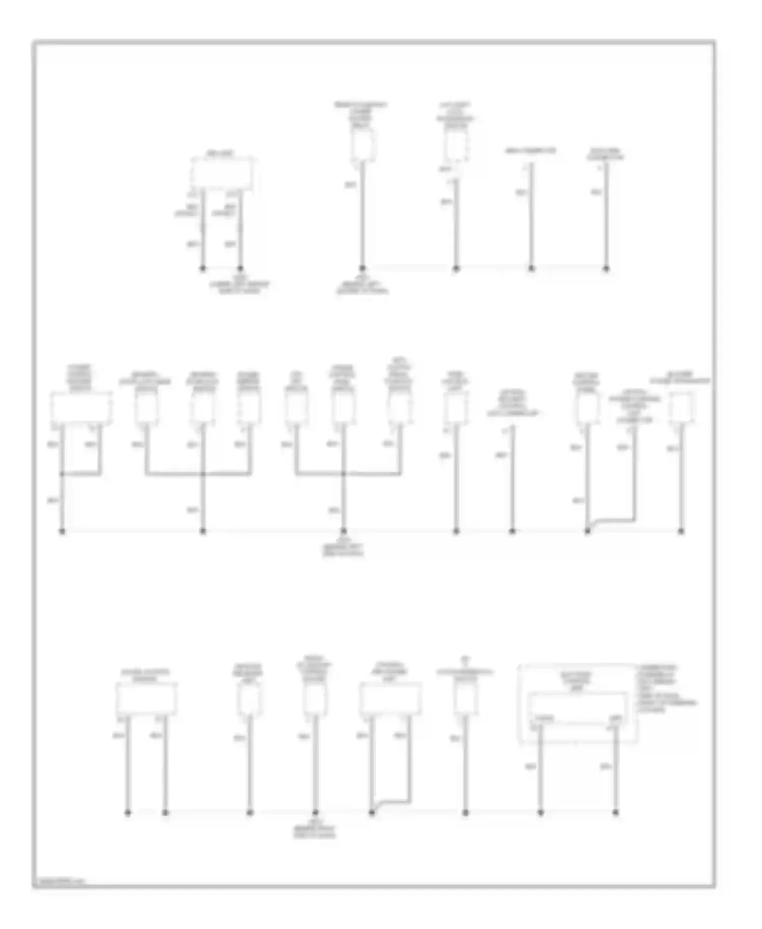 Wiring diagram under-dash fuse/relay box (behind left for Honda Element I (2004-2009)
