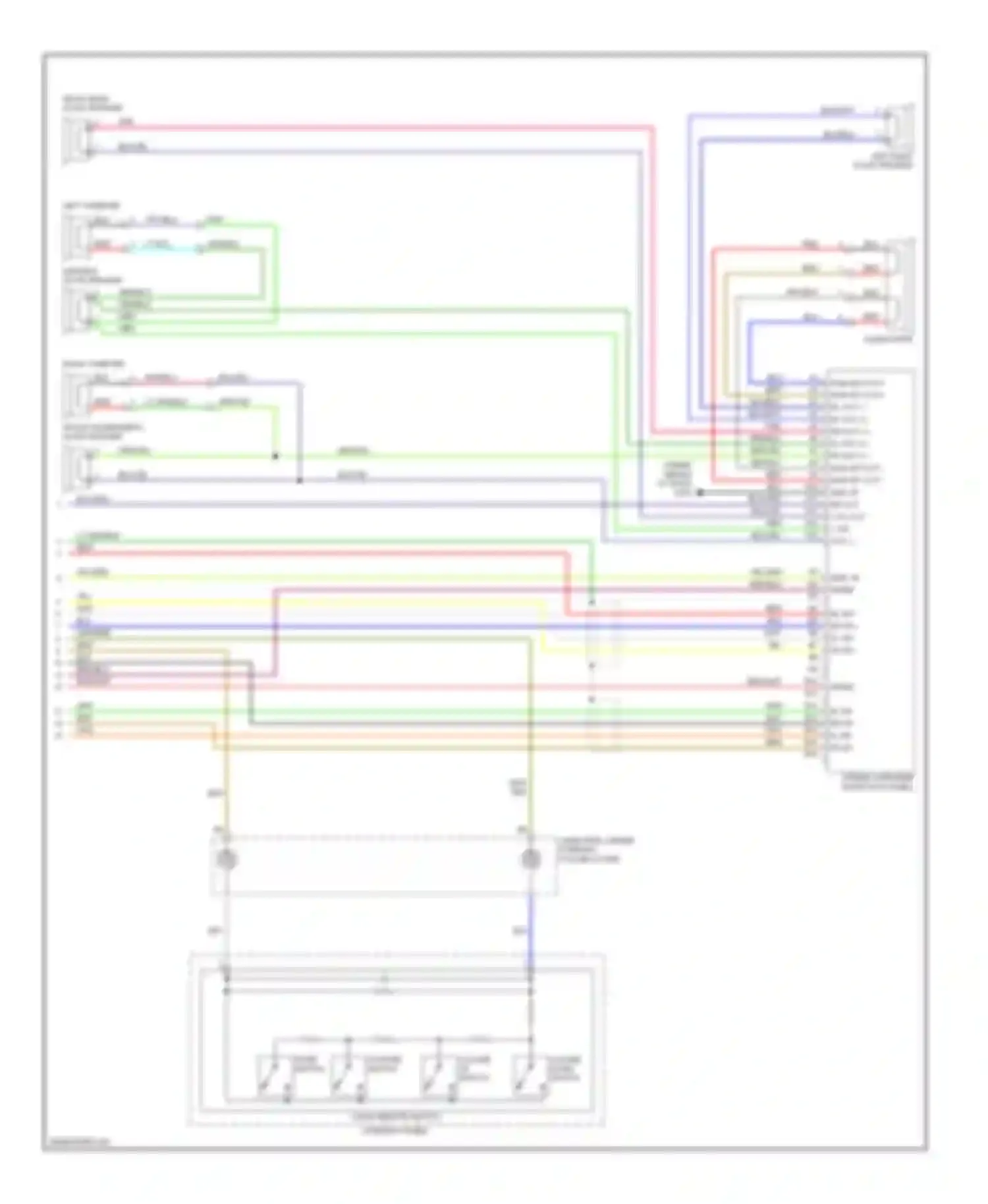 Wiring diagram volume down switch for Honda Element I (2004-2009)