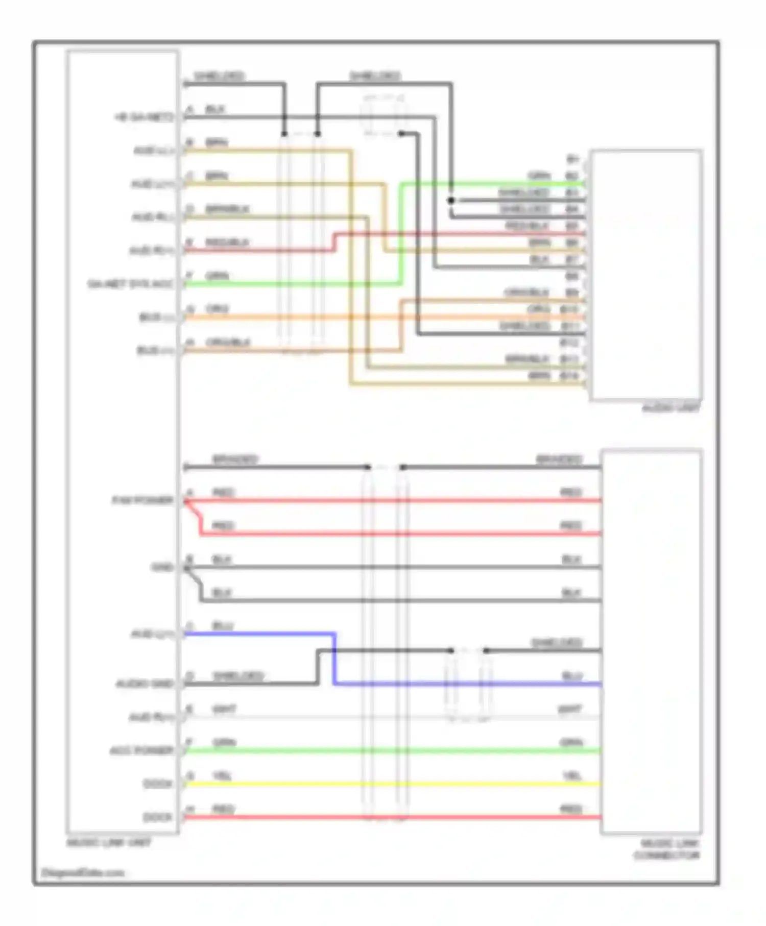 Wiring diagram shielded shielded for Honda Element I (2004-2009)