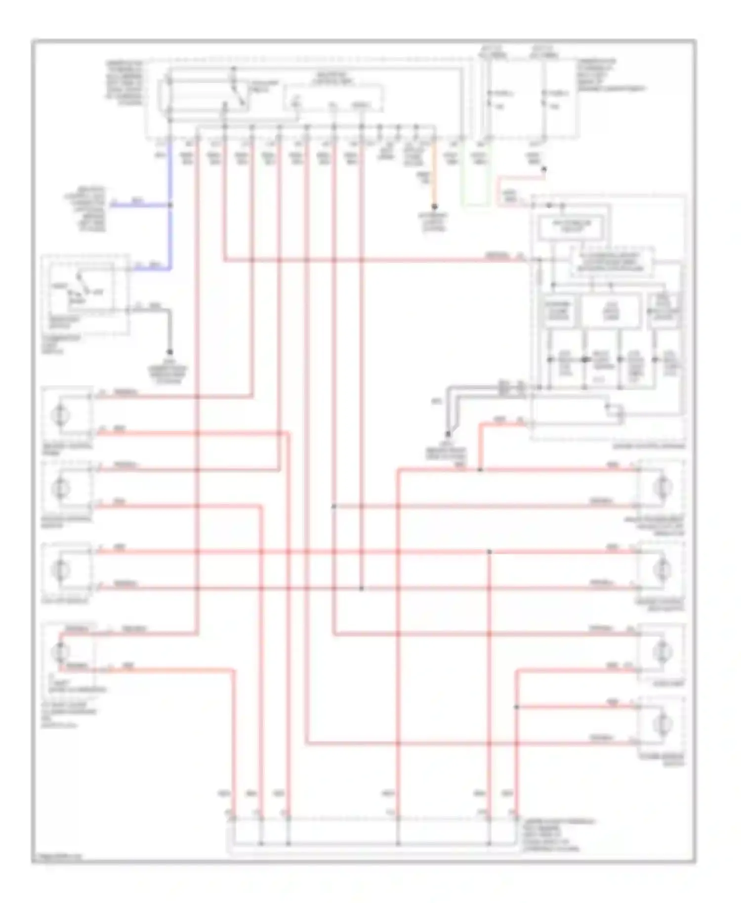 Wiring diagram taillight relay for Honda Element I (2004-2009) (3 of 4)