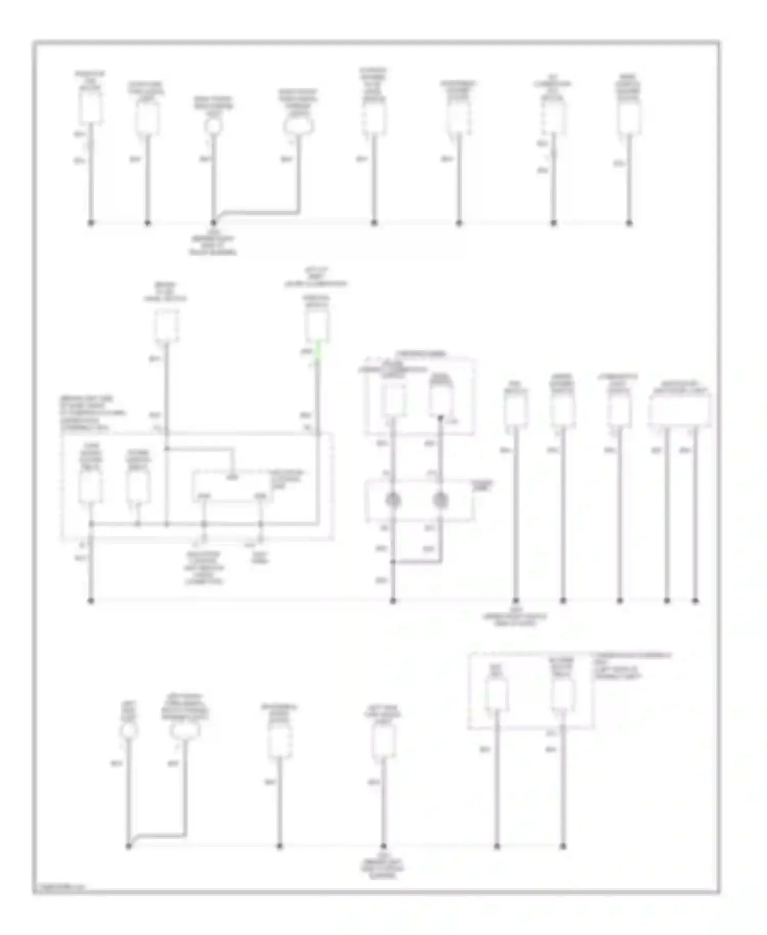 Element Honda YH2 facelift 2 (2008-2011): Ground distribution circuit (2 of 4)