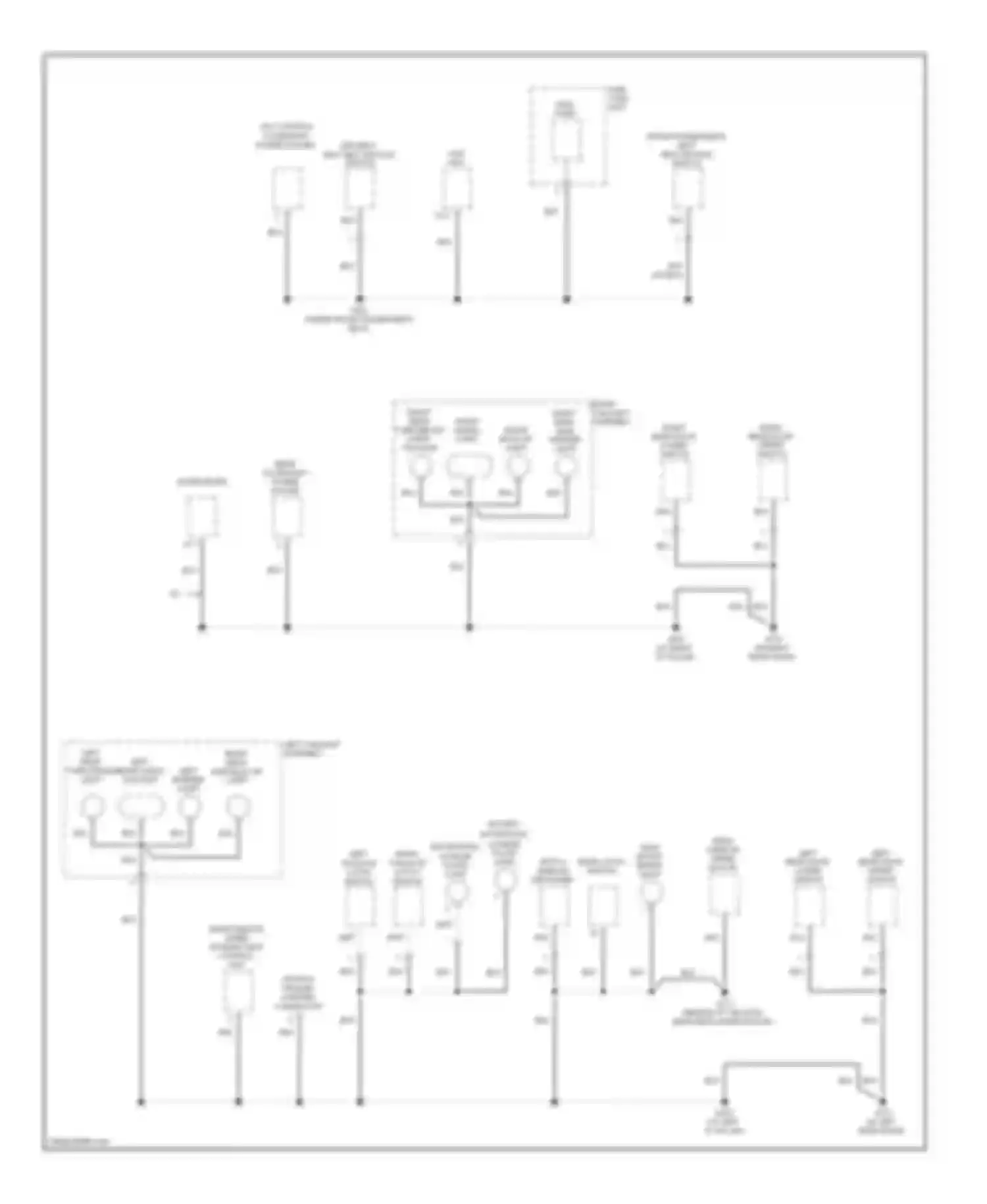 Element Honda YH2 facelift 2 (2008-2011): Ground distribution circuit (4 of 4)