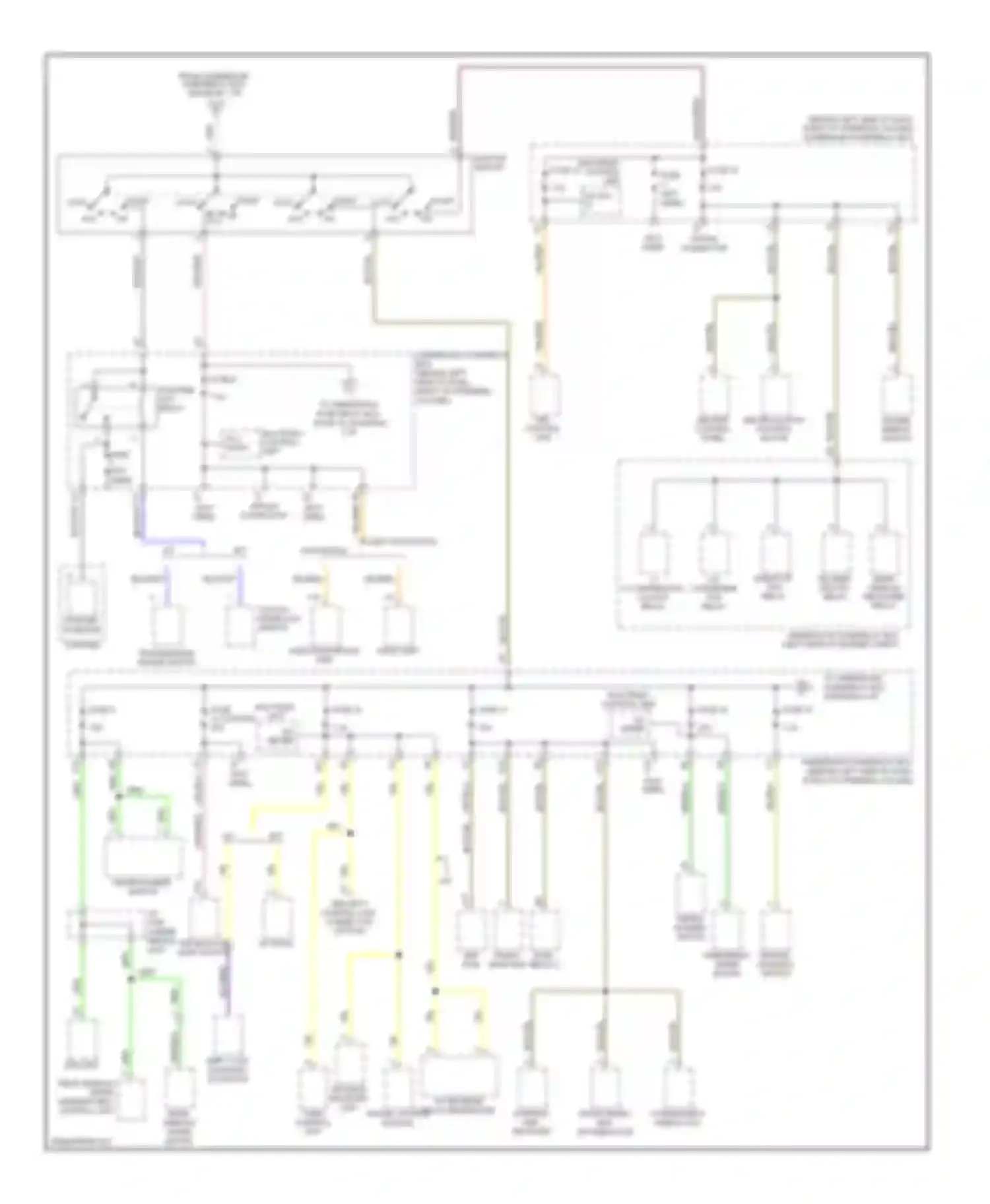 Element Honda YH2 facelift 2 (2008-2011): Power distribution circuit (3 of 4)