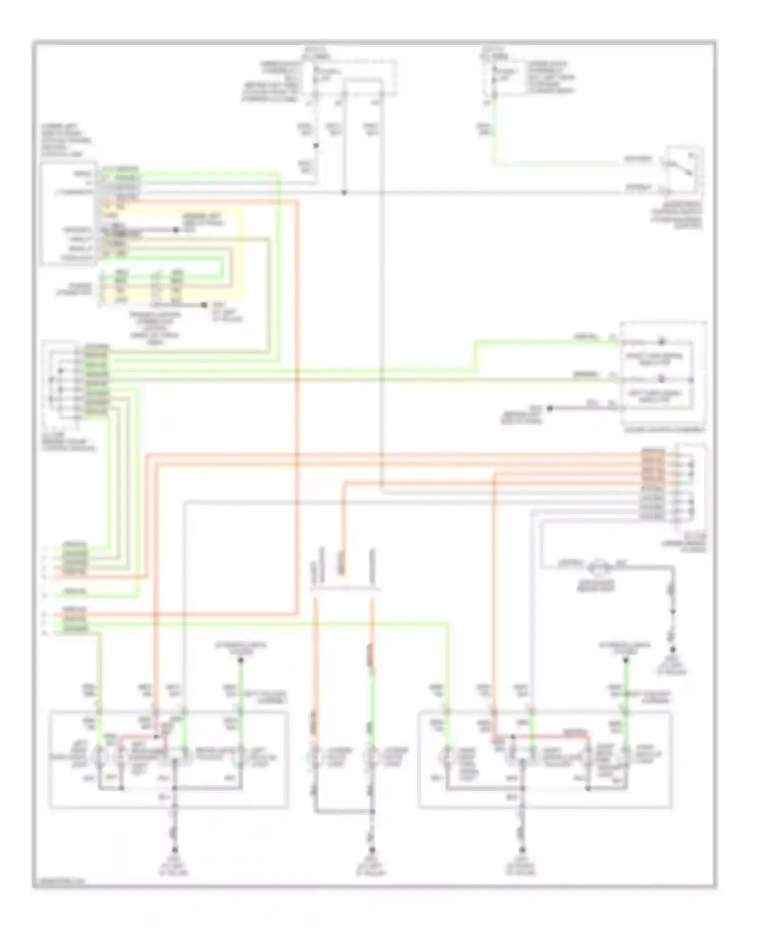Wiring diagram left turn signal indicator for Honda Element YH2 facelift 2 (2008-2011)