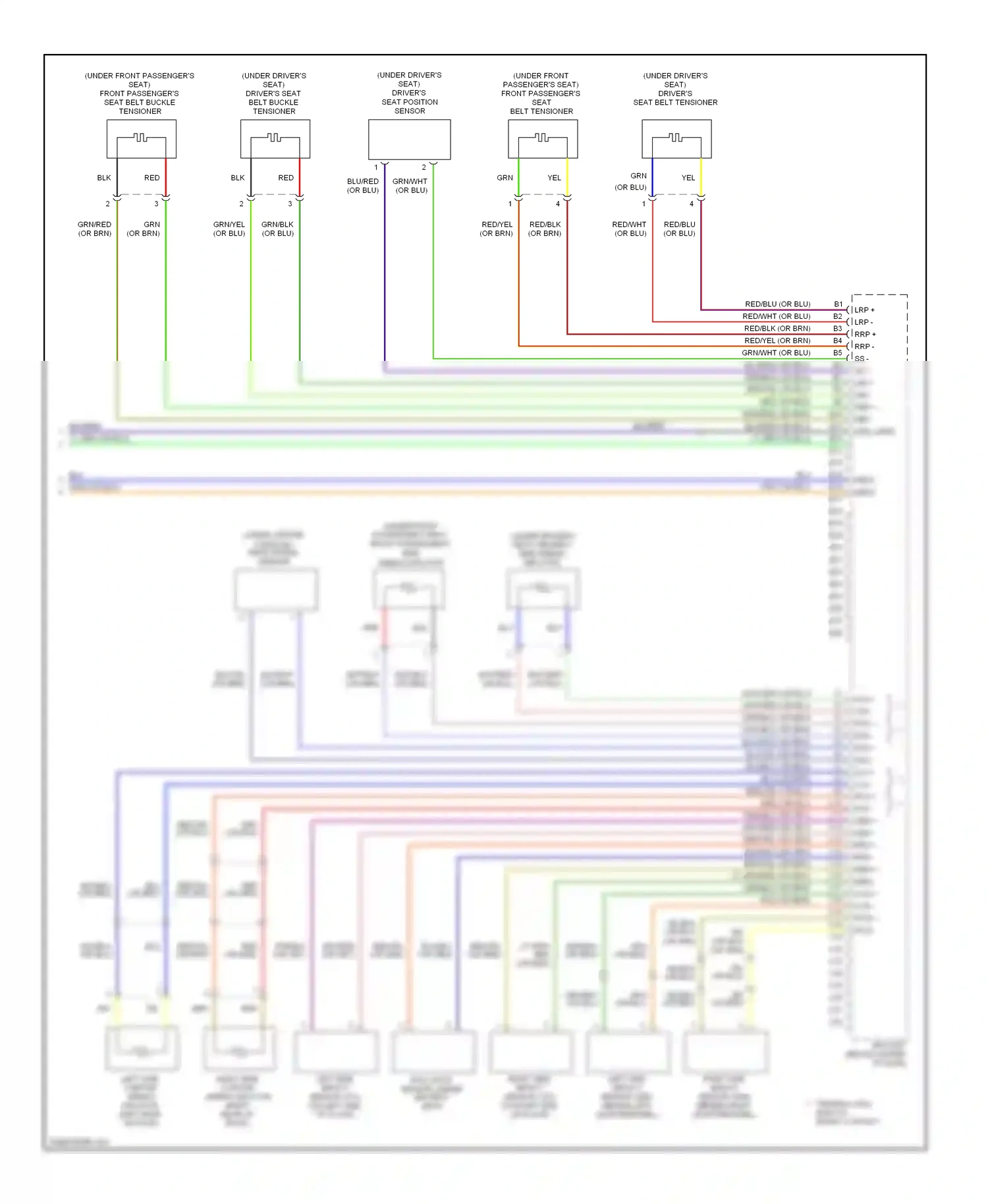 Wiring diagram blu for Honda Element YH2 facelift 2 (2008-2011) (35 of 36)
