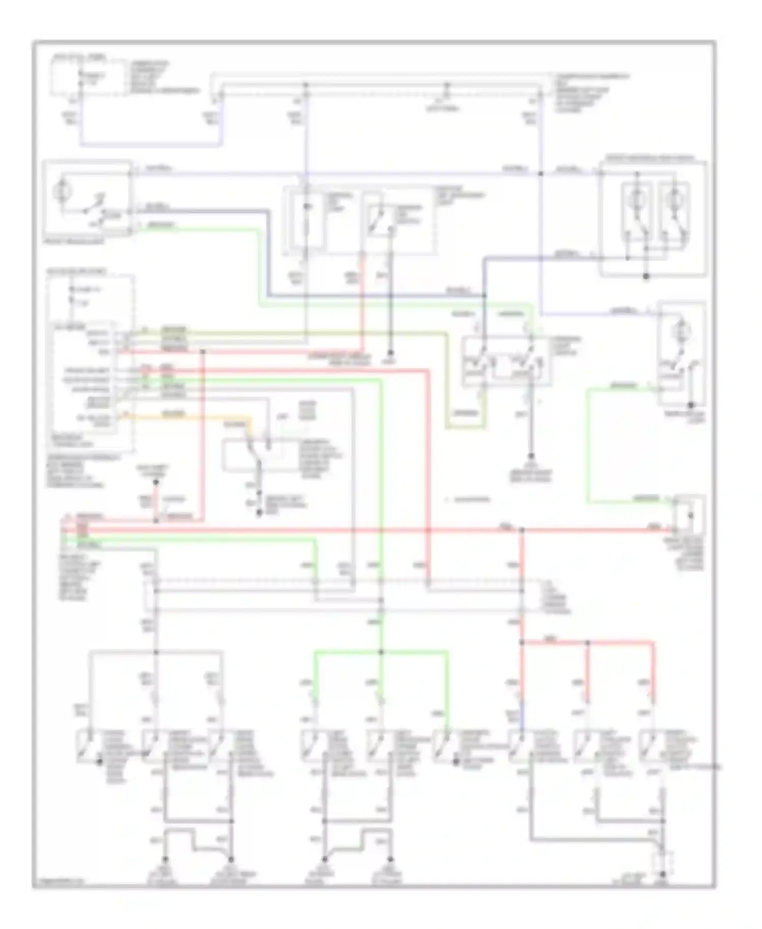 Wiring diagram ignition key switch/key light for Honda Element YH2 facelift 2 (2008-2011)