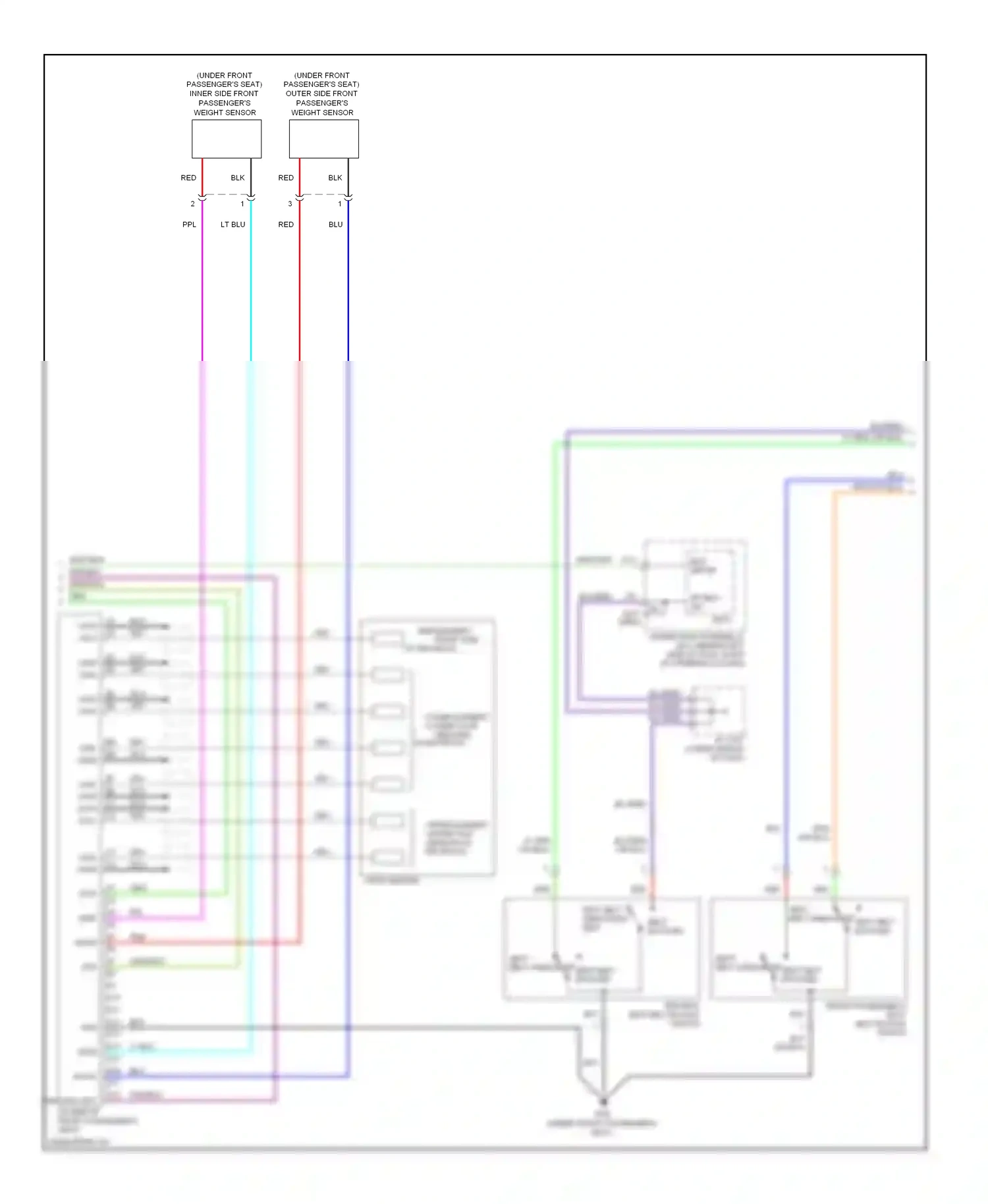 Wiring diagram dr belt sw for Honda Element YH2 facelift 2 (2008-2011) (2 of 2)