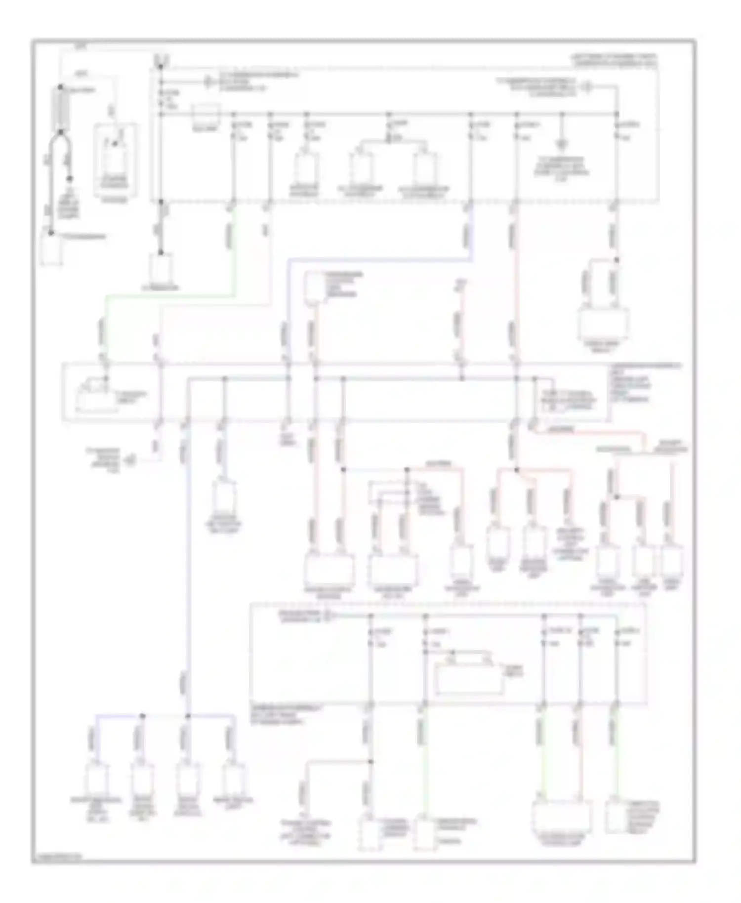 Wiring diagram except navigation for Honda Element YH2 facelift 2 (2008-2011) (2 of 2)