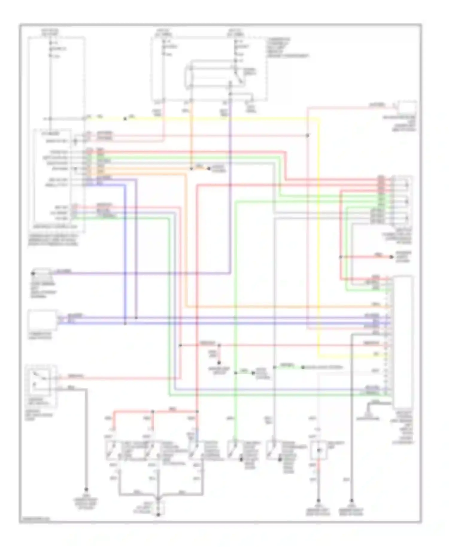 Wiring diagram ignition key switch/key light for Honda Element YH2 facelift 2 (2008-2011)