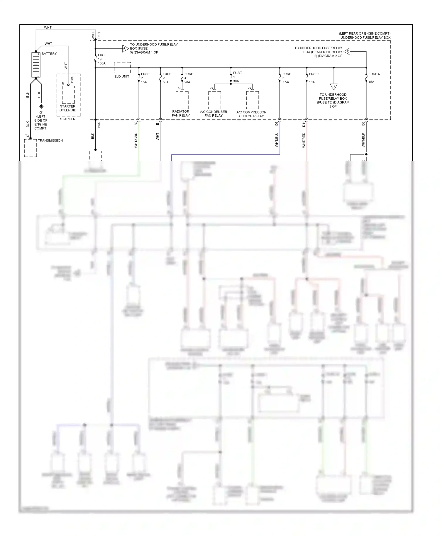 Wiring diagram gauge control module for Honda Element YH2 facelift 2 (2008-2011) (14 of 19)