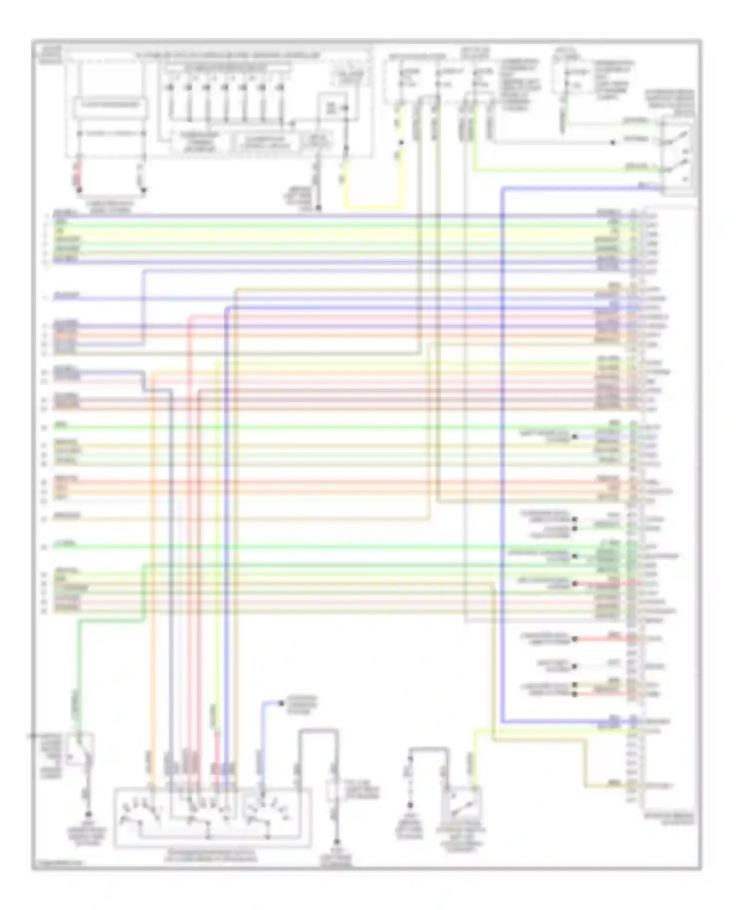 Wiring diagram computer data lines system for Honda Element YH2 facelift 2 (2008-2011)