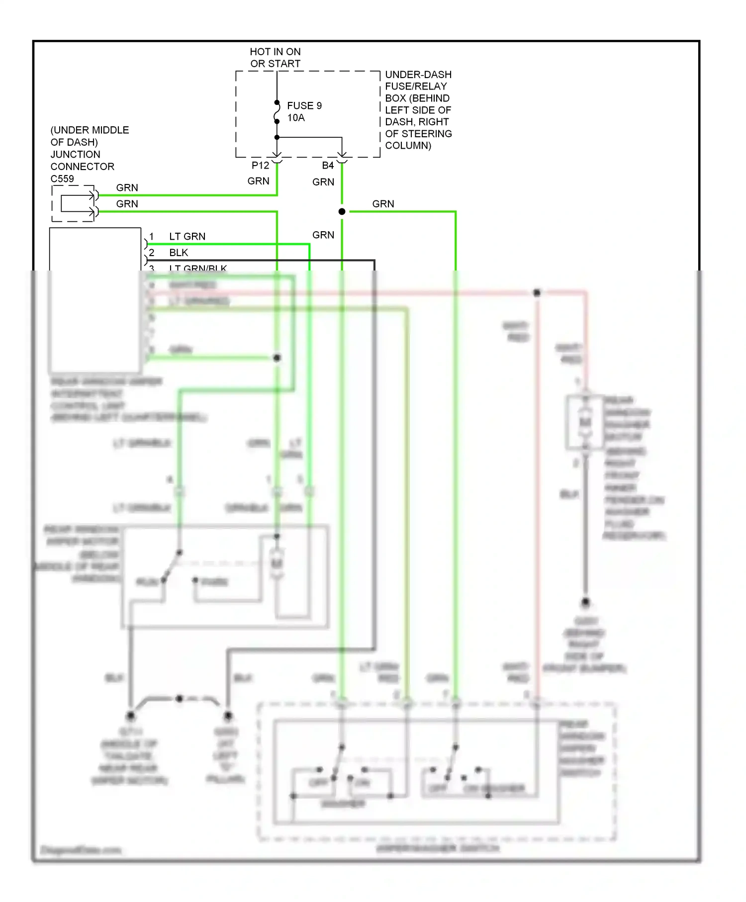 Wiring diagram grn for Honda Element YH2 facelift 2 (2008-2011) (43 of 43)