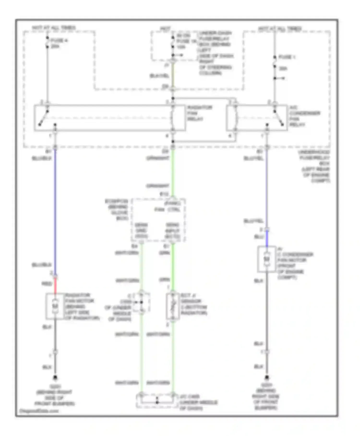 Wiring diagram sens sens gnd input for Honda Element YH2 facelift 2 (2008-2011)