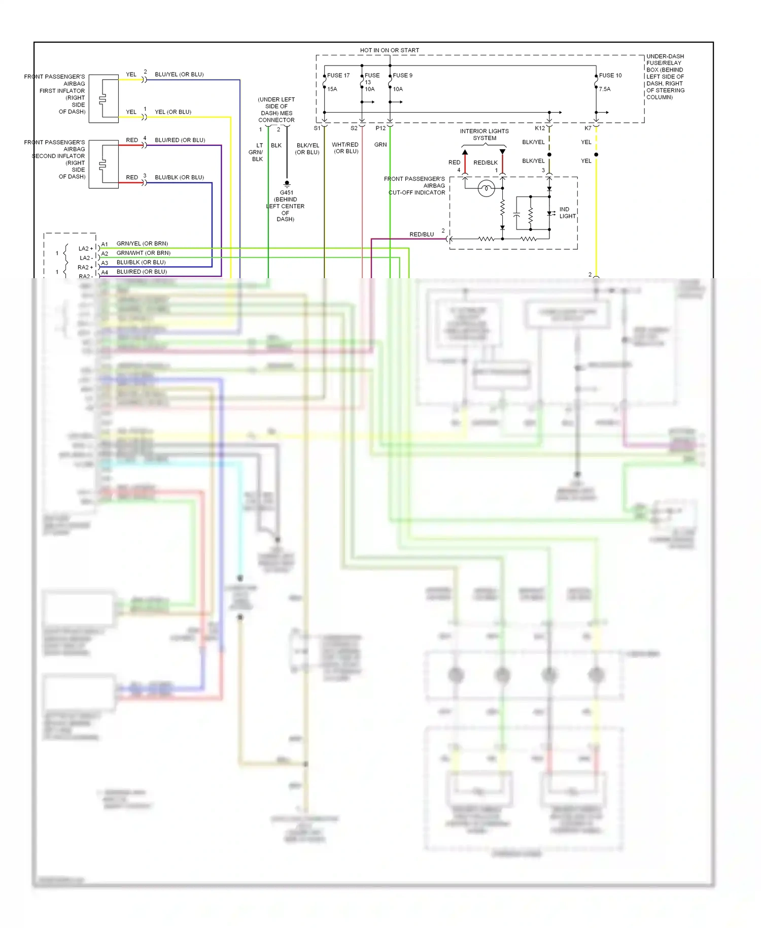 Wiring diagram grn/yel for Honda Element YH2 facelift 2 (2008-2011) (18 of 19)