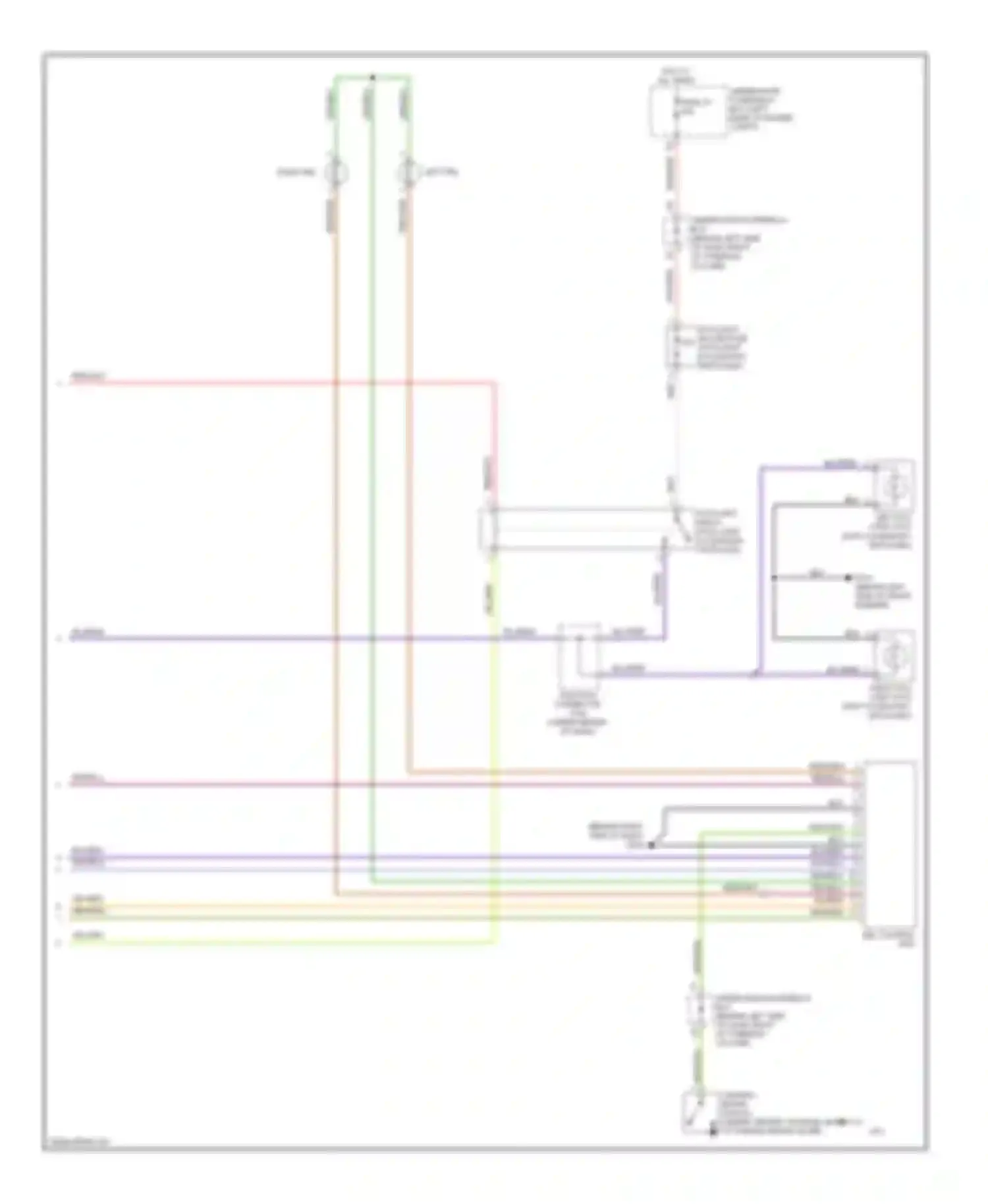 Wiring diagram drl control unit for Honda Element YH2 facelift 2 (2008-2011)