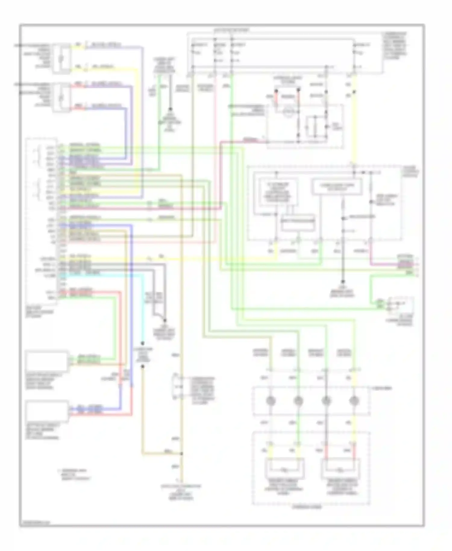 Wiring diagram circuit/ controller area network controller for Honda Element YH2 facelift 2 (2008-2011)