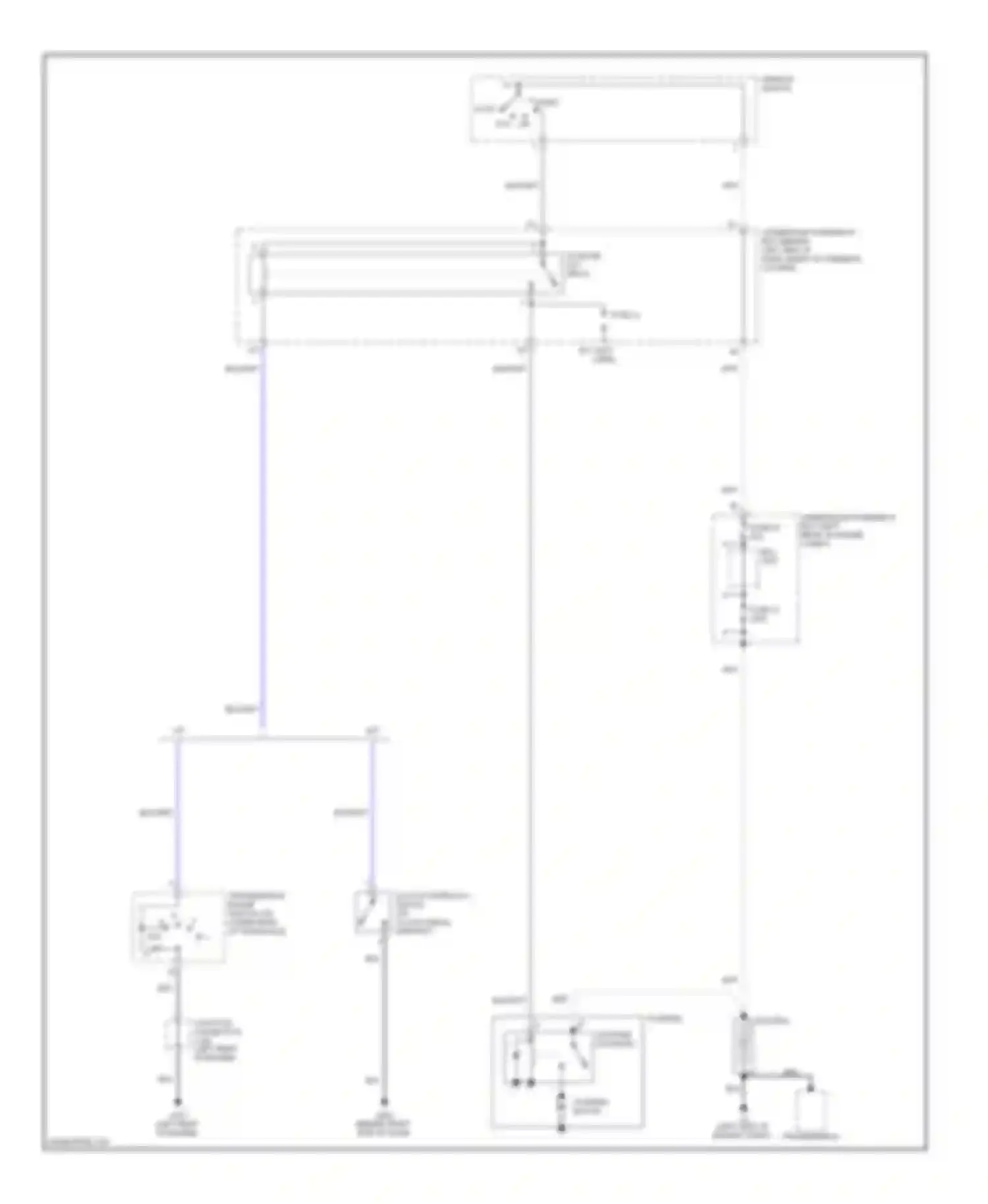 Wiring diagram ignition switch for Honda Element YH2 facelift 2 (2008-2011)
