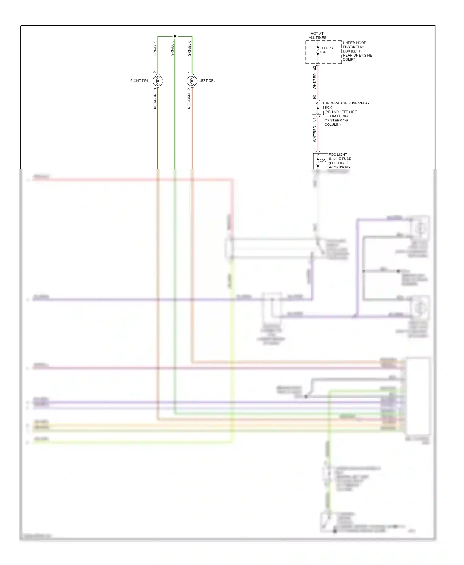 Wiring diagram junction connector for Honda Element YH2 facelift 2 (2008-2011) (5 of 7)