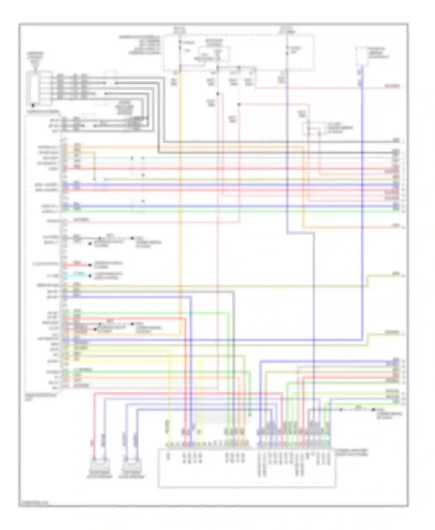 Wiring diagram computer data lines system for Honda Element YH2 facelift 2 (2008-2011)