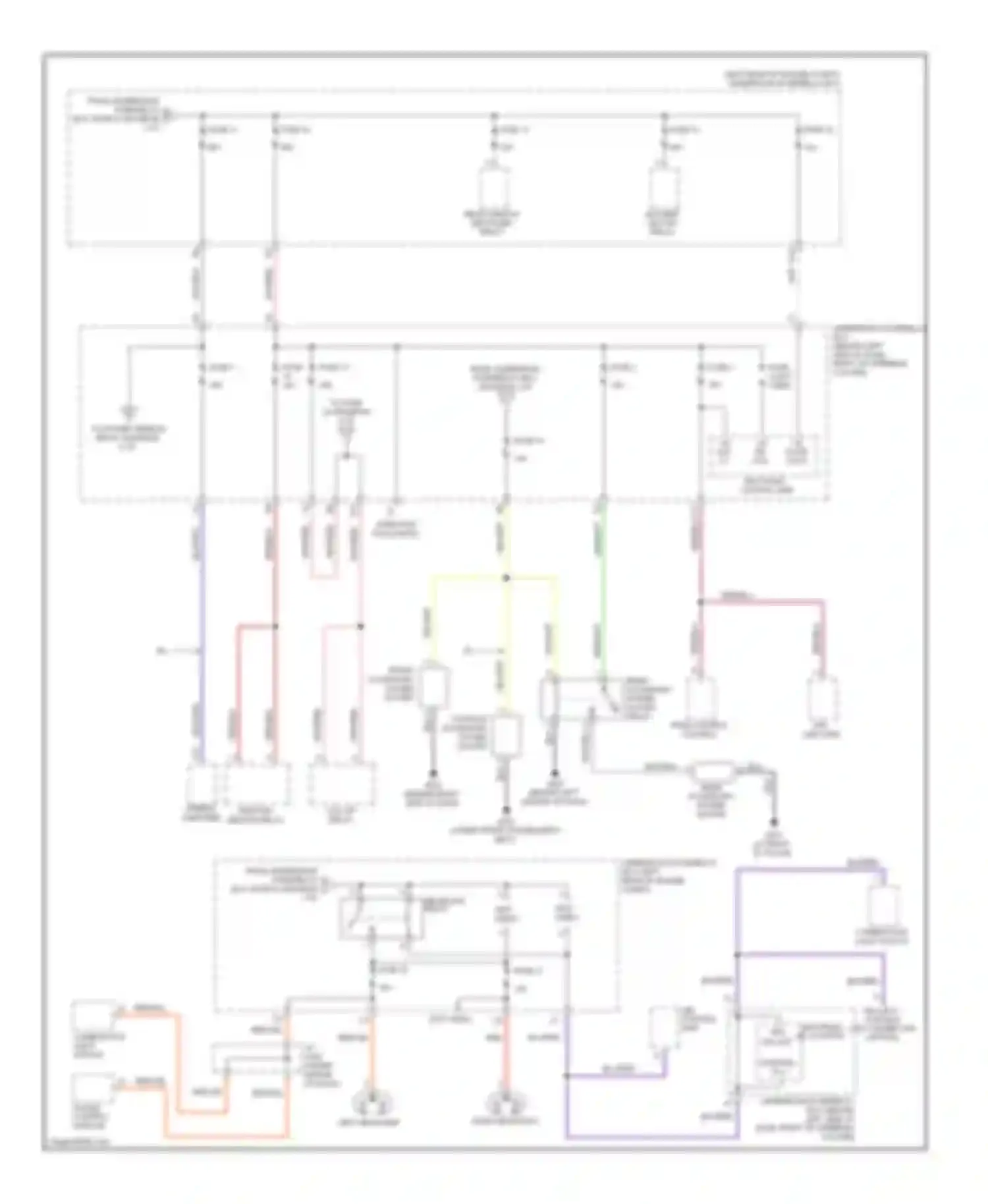 Wiring diagram console accessory power socket for Honda Element YH2 facelift 2 (2008-2011)