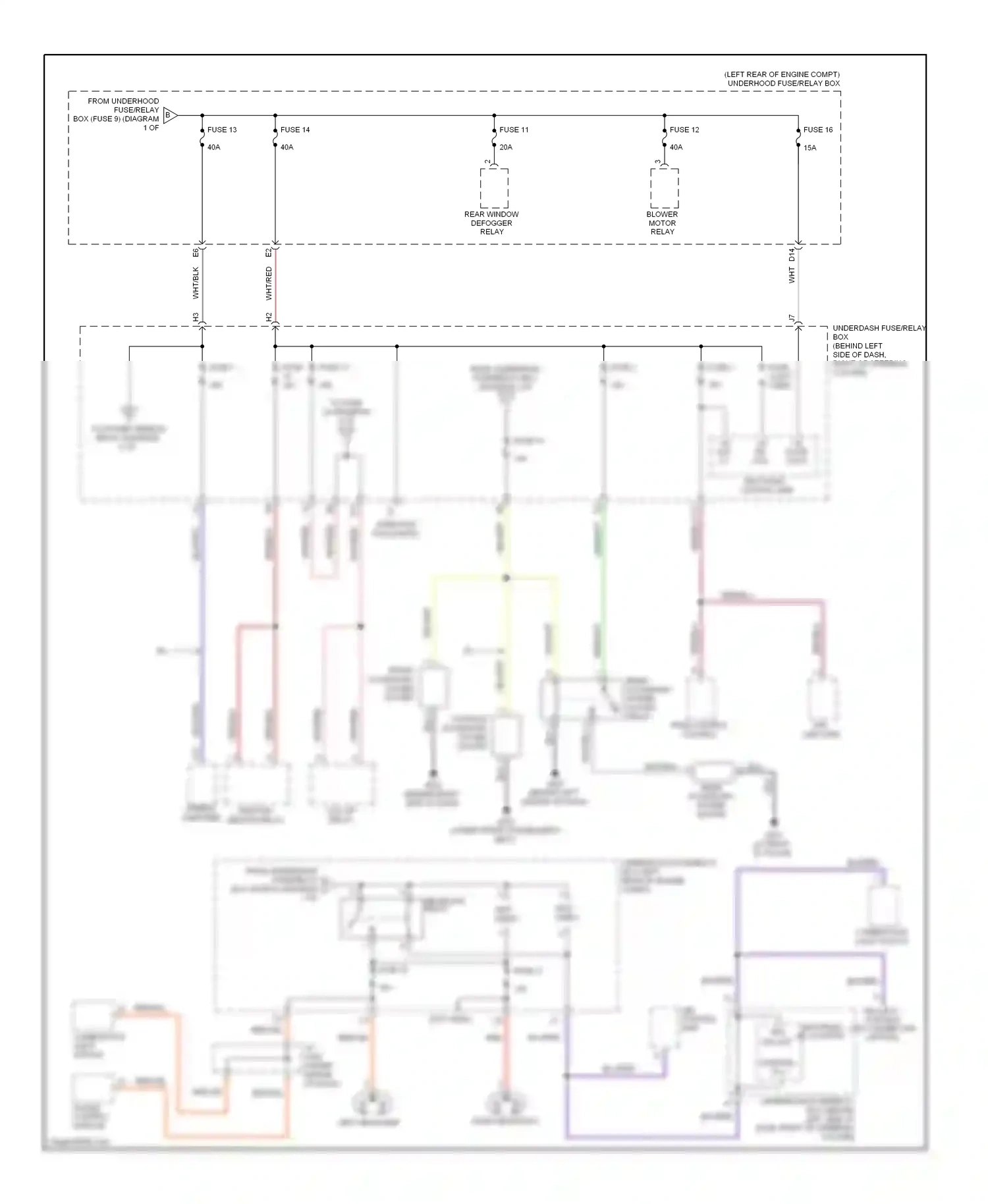 Wiring diagram lighting rly for Honda Element YH2 facelift 2 (2008-2011) (1 of 1)