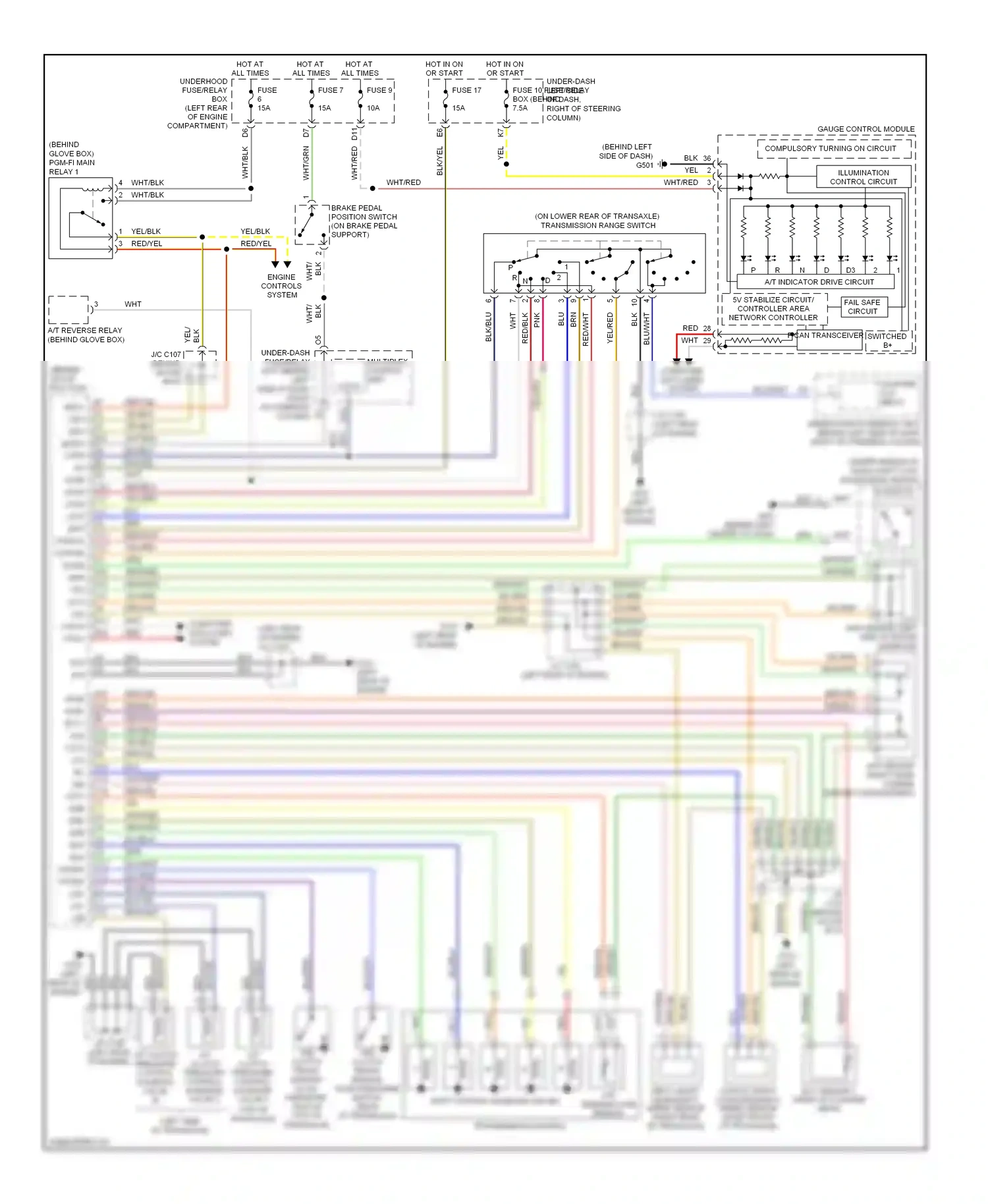 Wiring diagram pnk for Honda Element YH2 facelift 2 (2008-2011) (9 of 10)