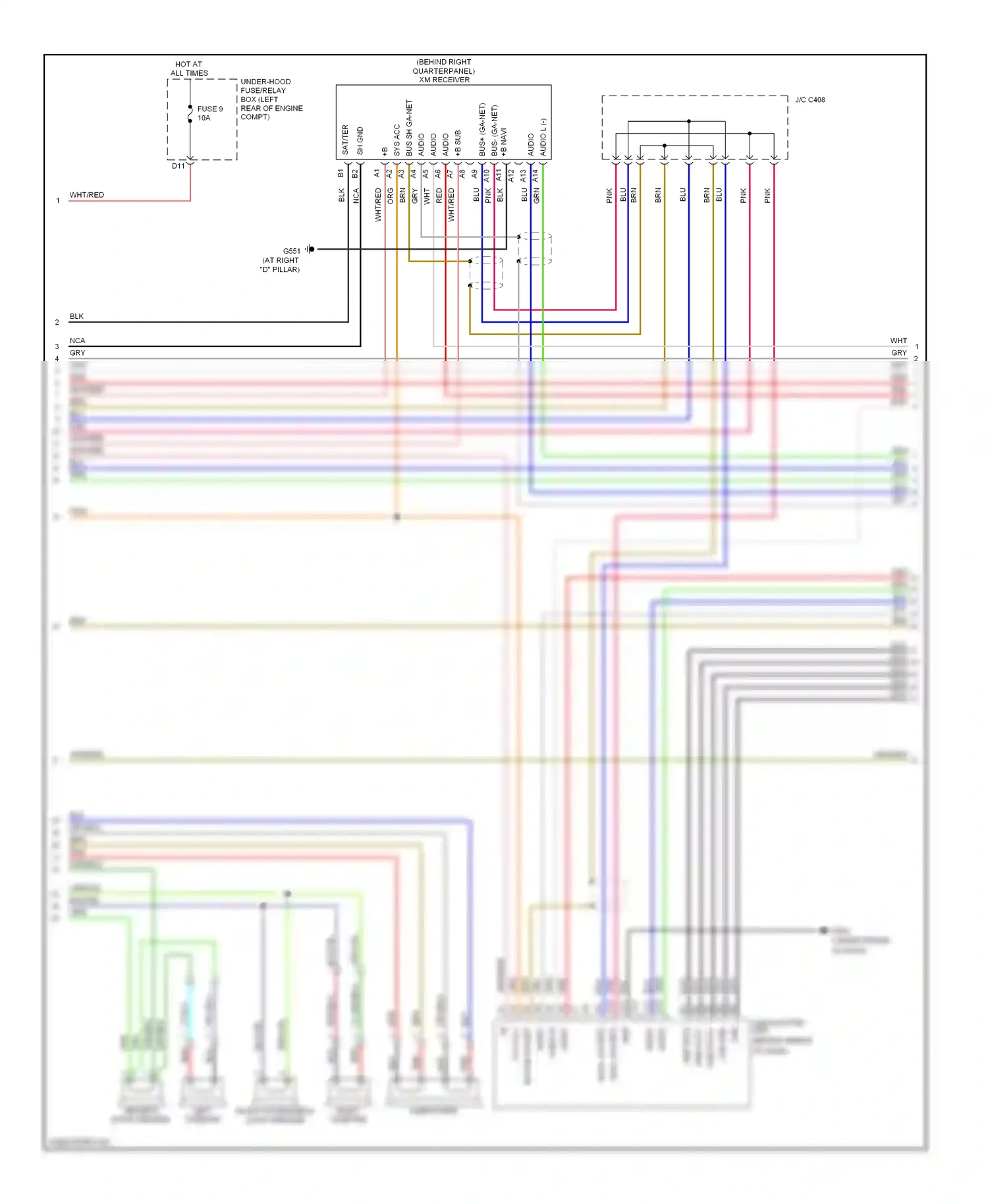 Wiring diagram pnk for Honda Element YH2 facelift 2 (2008-2011) (6 of 10)