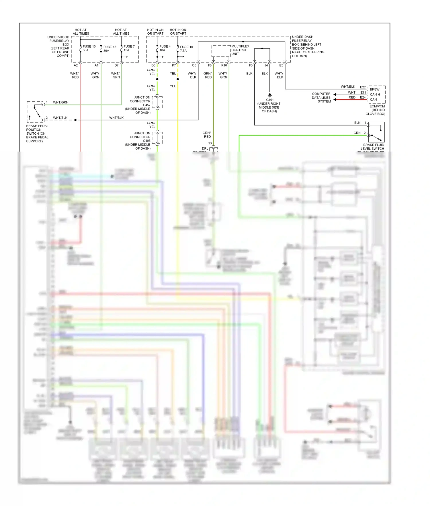 Honda Element YH2 facelift 2 (2008-2011) strb wiring diagram  (1 of 1)