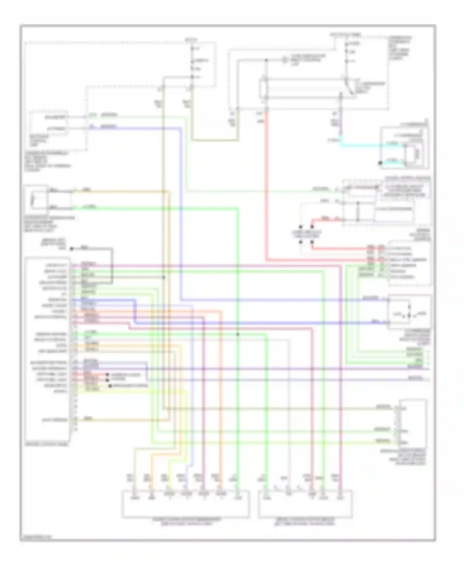 Wiring diagram computer data lines system for Honda Element YH2 facelift 2 (2008-2011)