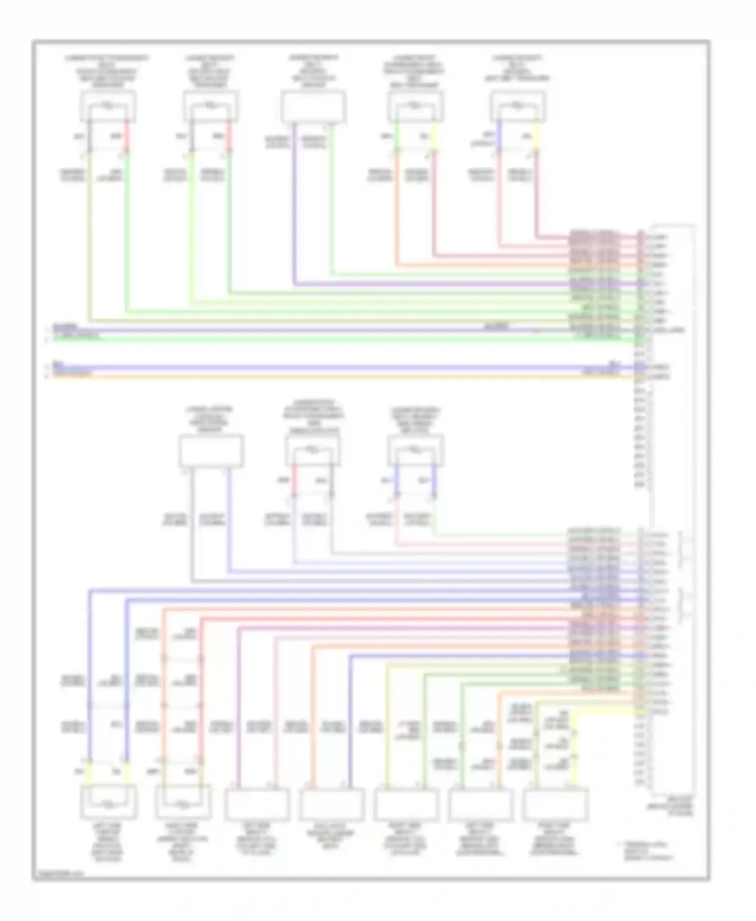 Wiring diagram terminal has built-in short contact for Honda Element YH2 facelift 2 (2008-2011)