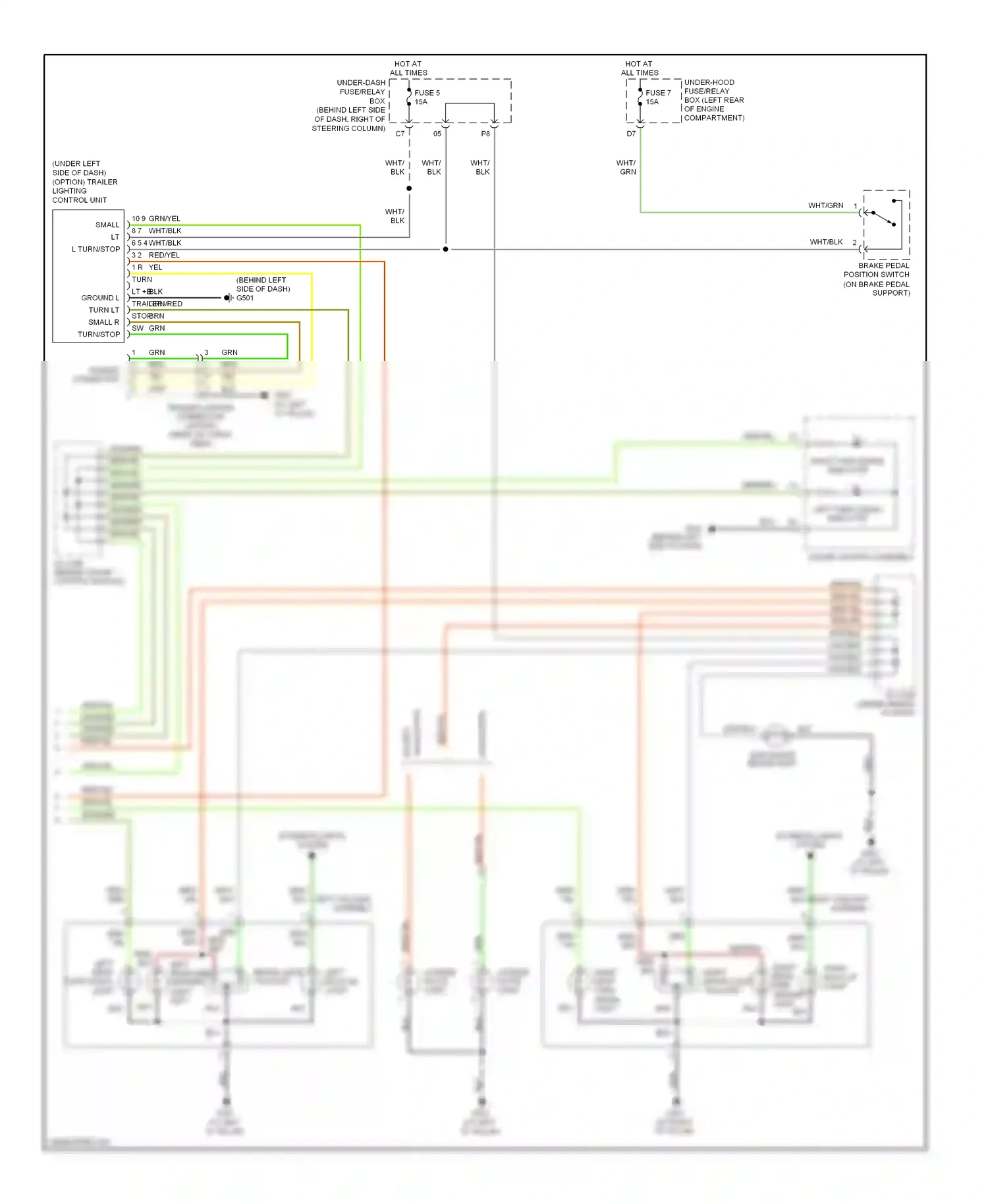 Wiring diagram wht/grn for Honda Element YH2 facelift 2 (2008-2011) (13 of 23)