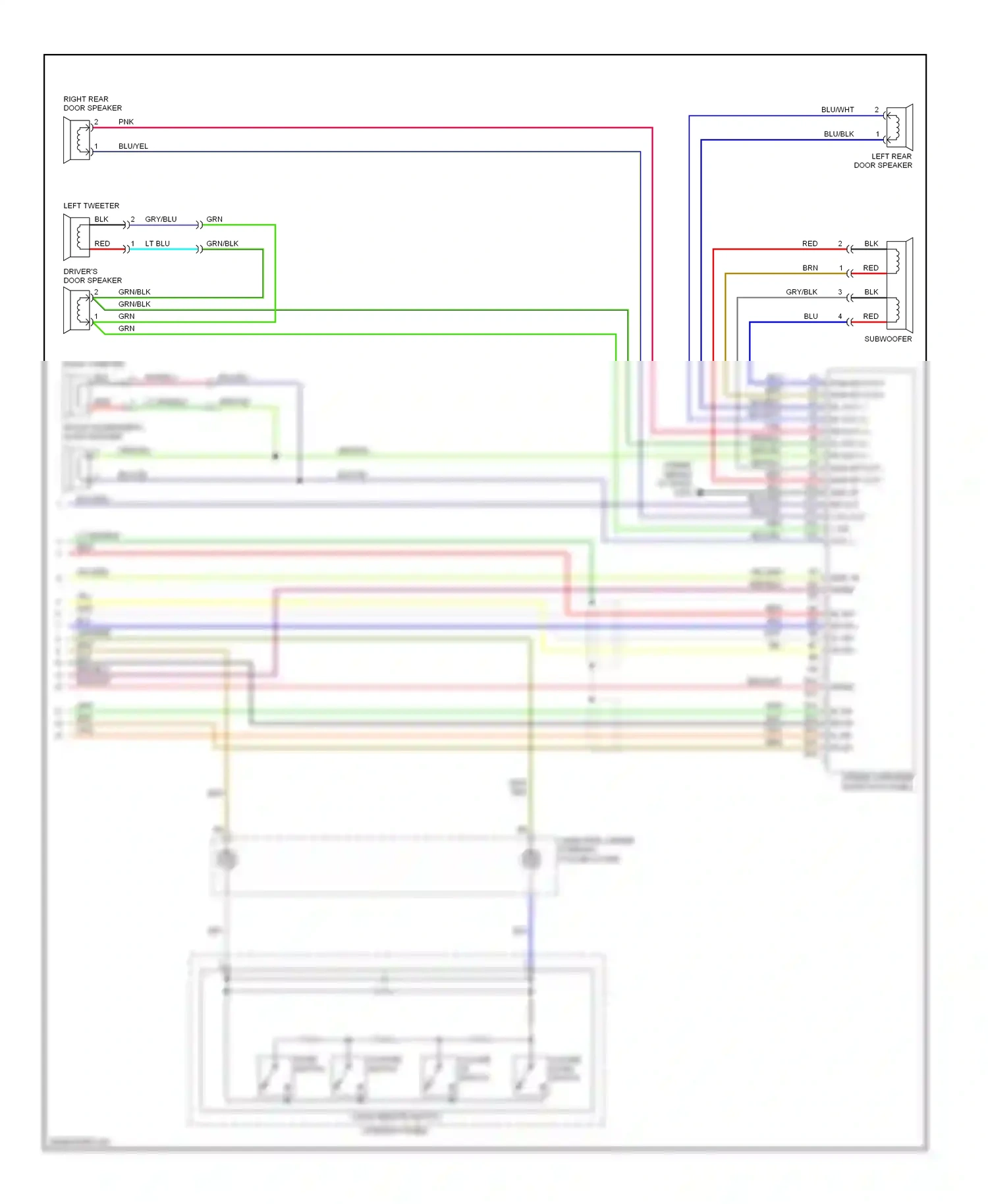 Wiring diagram gry/blk for Honda Element YH2 facelift (2006-2008) (5 of 6)