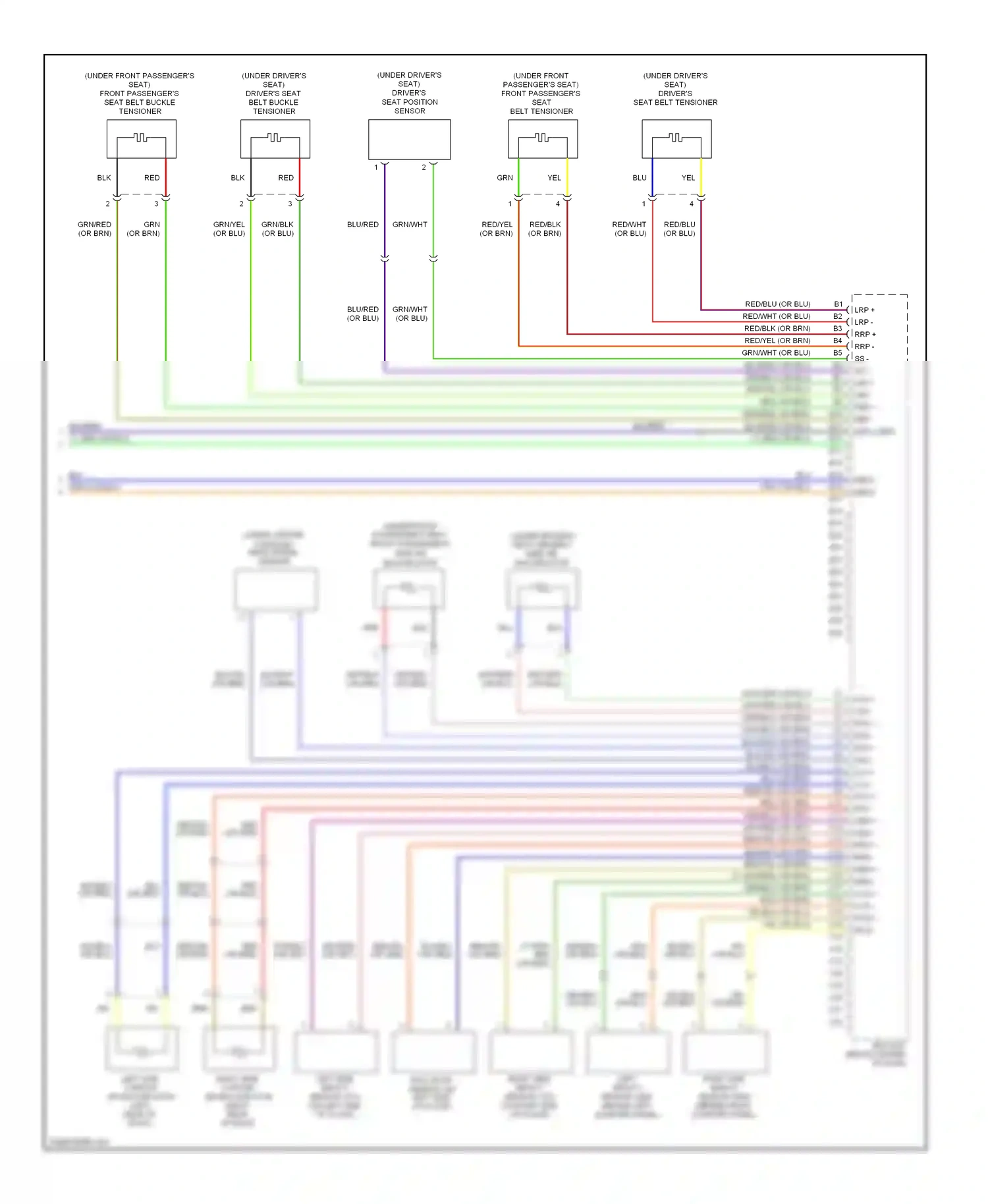 Wiring diagram gry/red for Honda Element YH2 facelift (2006-2008) (4 of 4)