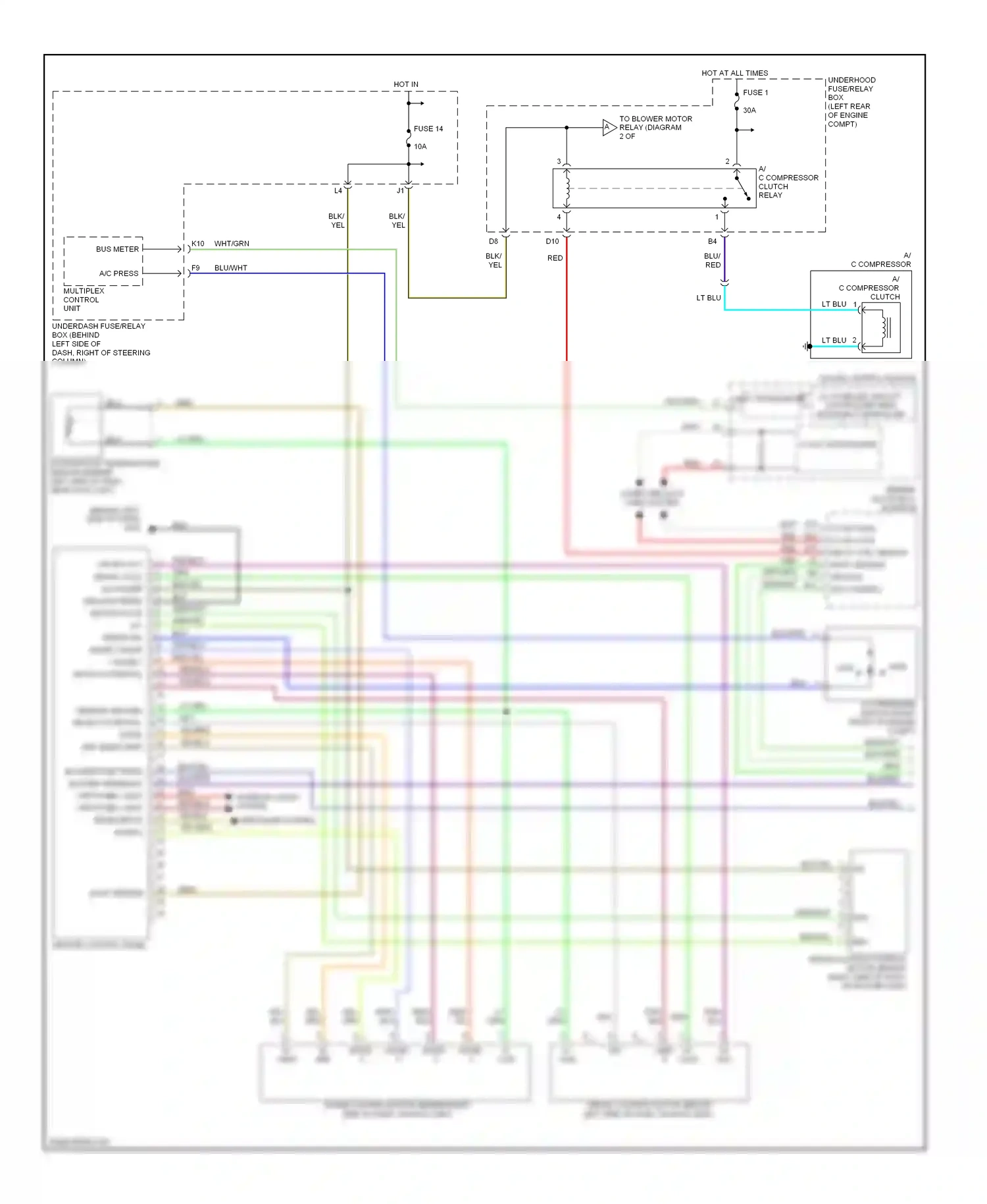 Honda Element YH2 facelift (2006-2008) mode wiring diagram  (1 of 1)