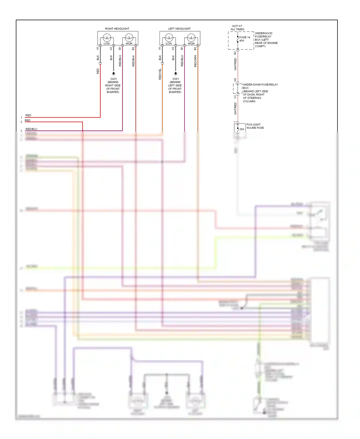Wiring diagram red/blk for Honda Element YH2 facelift (2006-2008) (11 of 21)