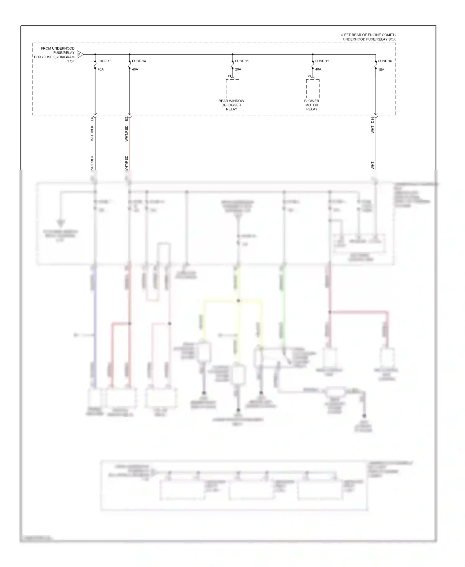 Wiring diagram wht/blk for Honda Element YH2 facelift (2006-2008) (13 of 17)