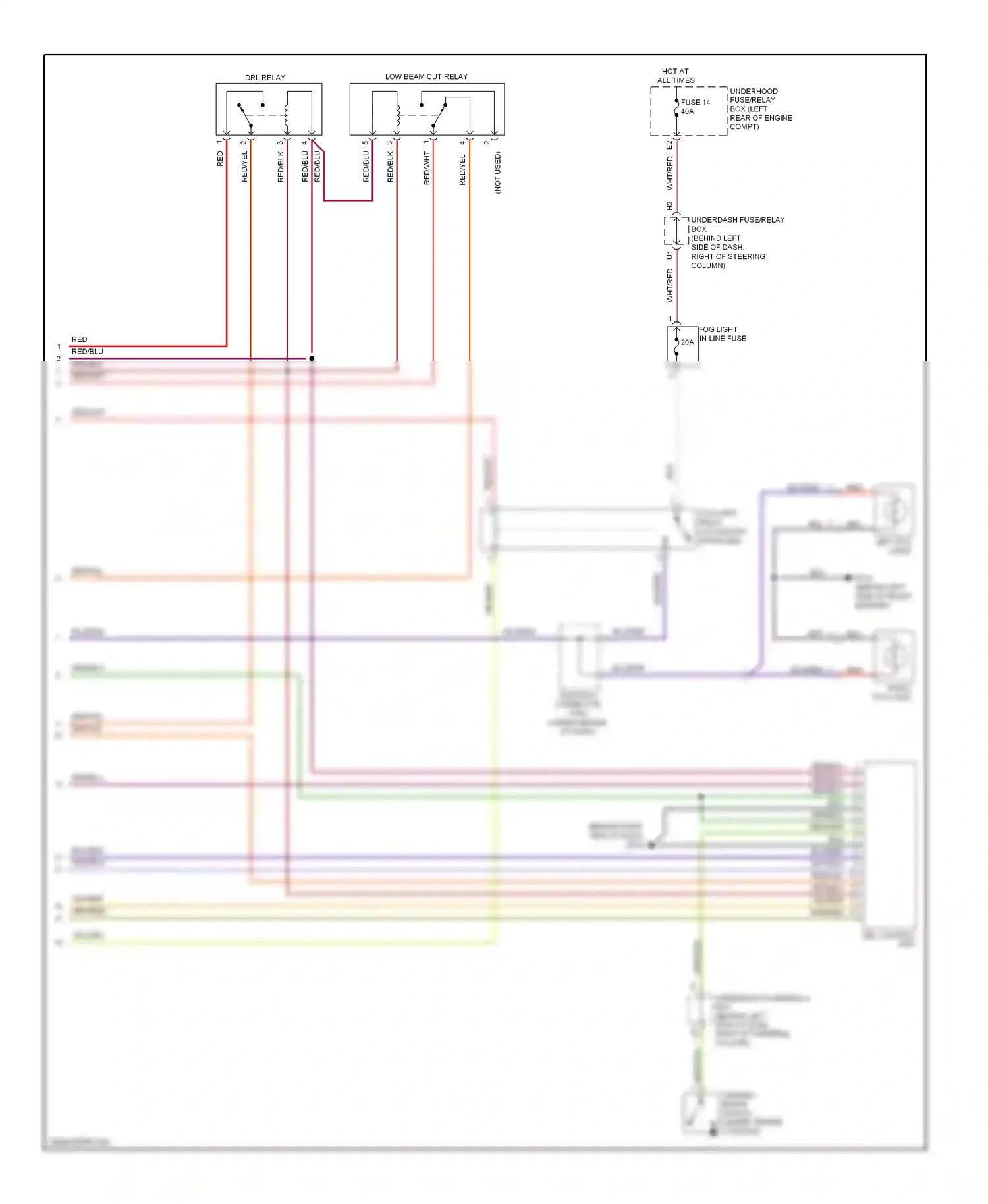 Wiring diagram wht/blu for Honda Element YH2 facelift (2006-2008) (3 of 18)