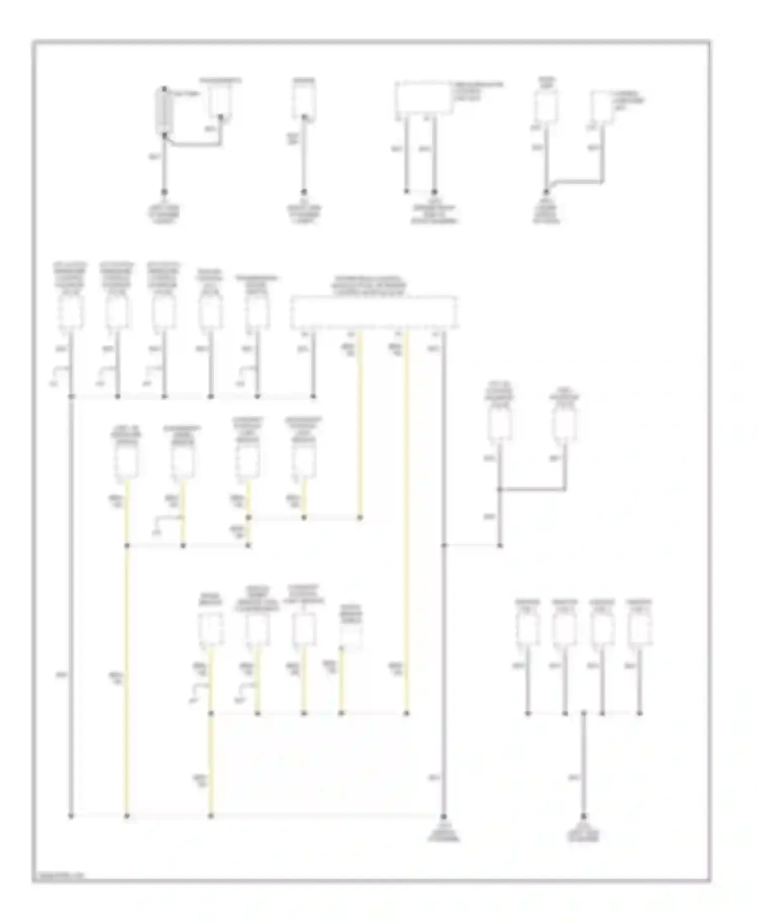 Element Honda YH2 (2003-2006): Ground distribution circuit (1 of 4)