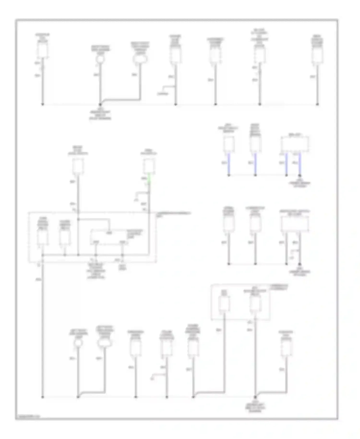 Element Honda YH2 (2003-2006): Ground distribution circuit (2 of 4)
