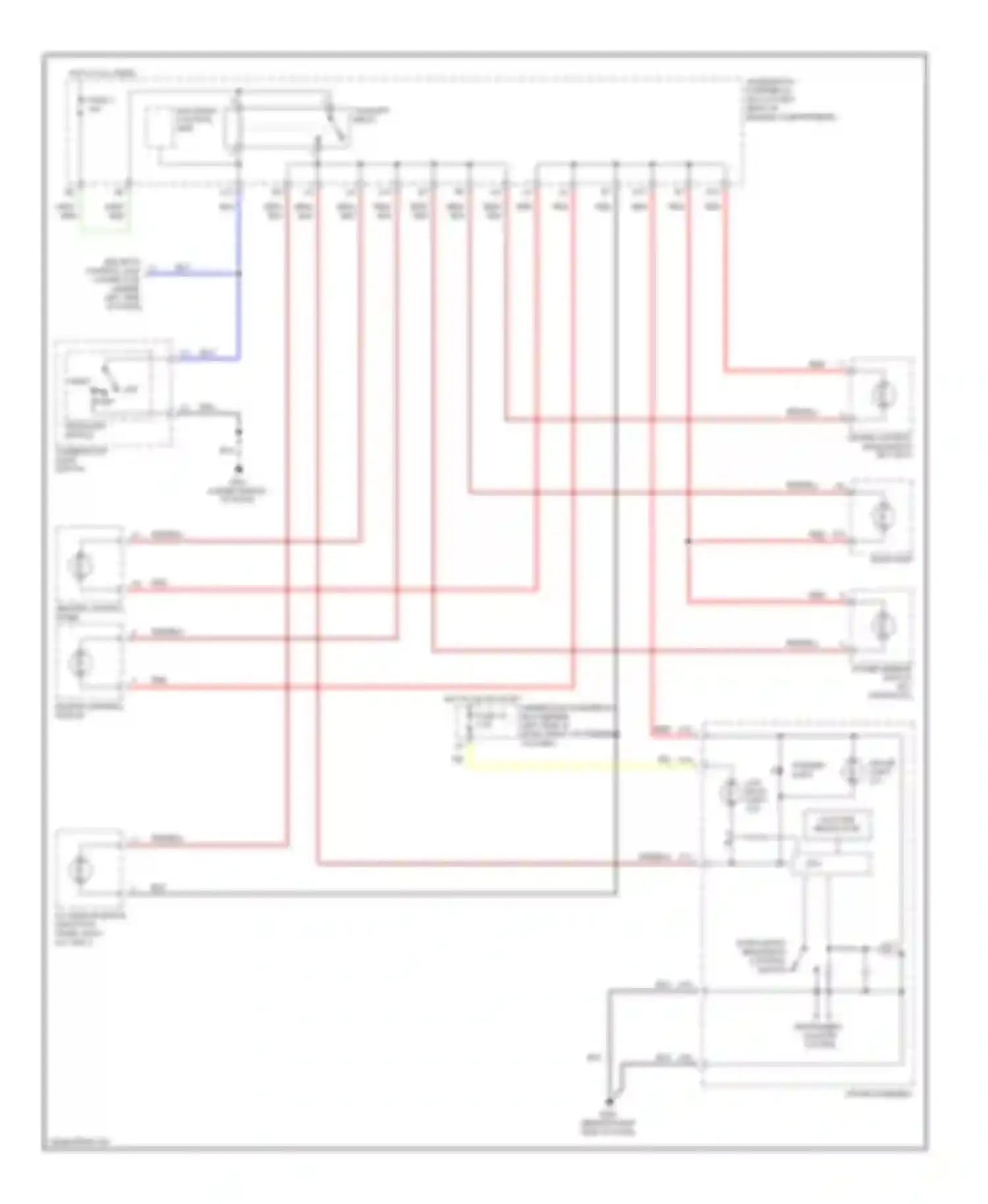 Element Honda YH2 (2003-2006): Instrument illumination circuit