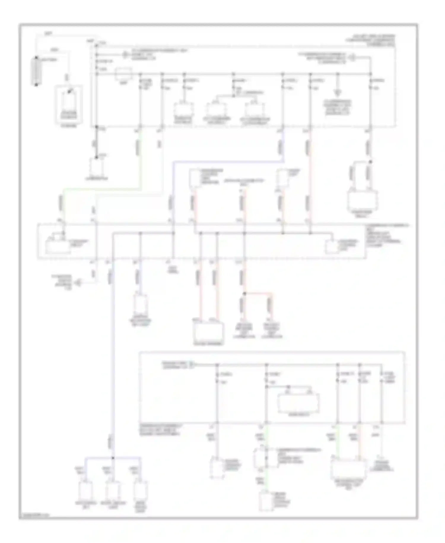 Element Honda YH2 (2003-2006): Power distribution circuit (1 of 4)