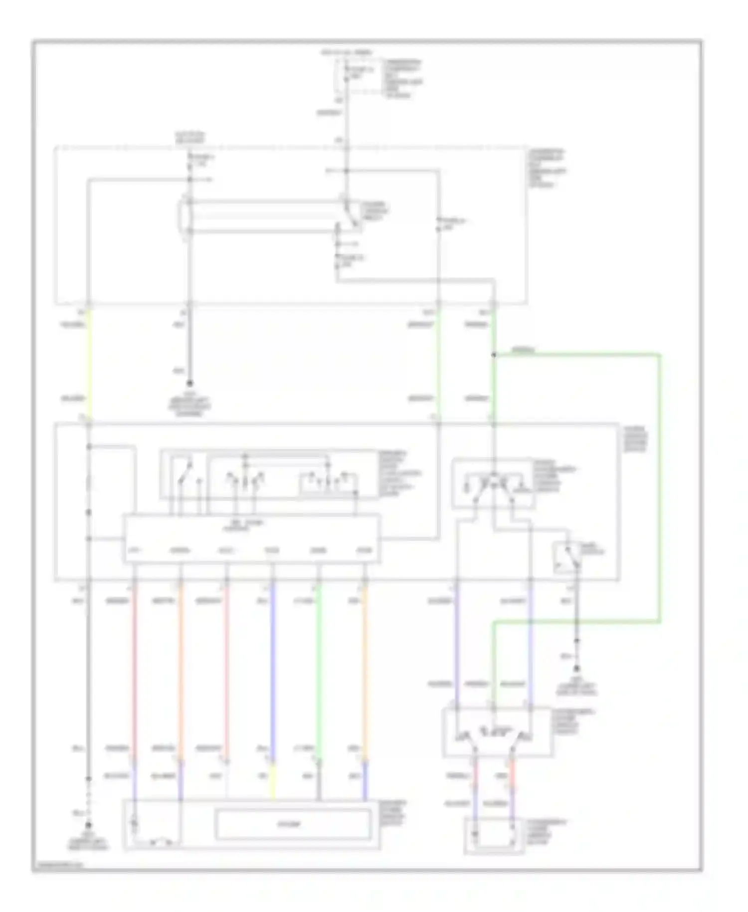 Element Honda YH2 (2003-2006): Power windows circuit