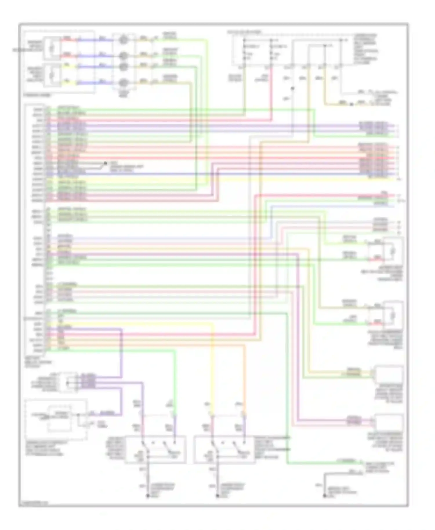 Element Honda YH2 (2003-2006): Supplemental restraints circuit (1 of 2)